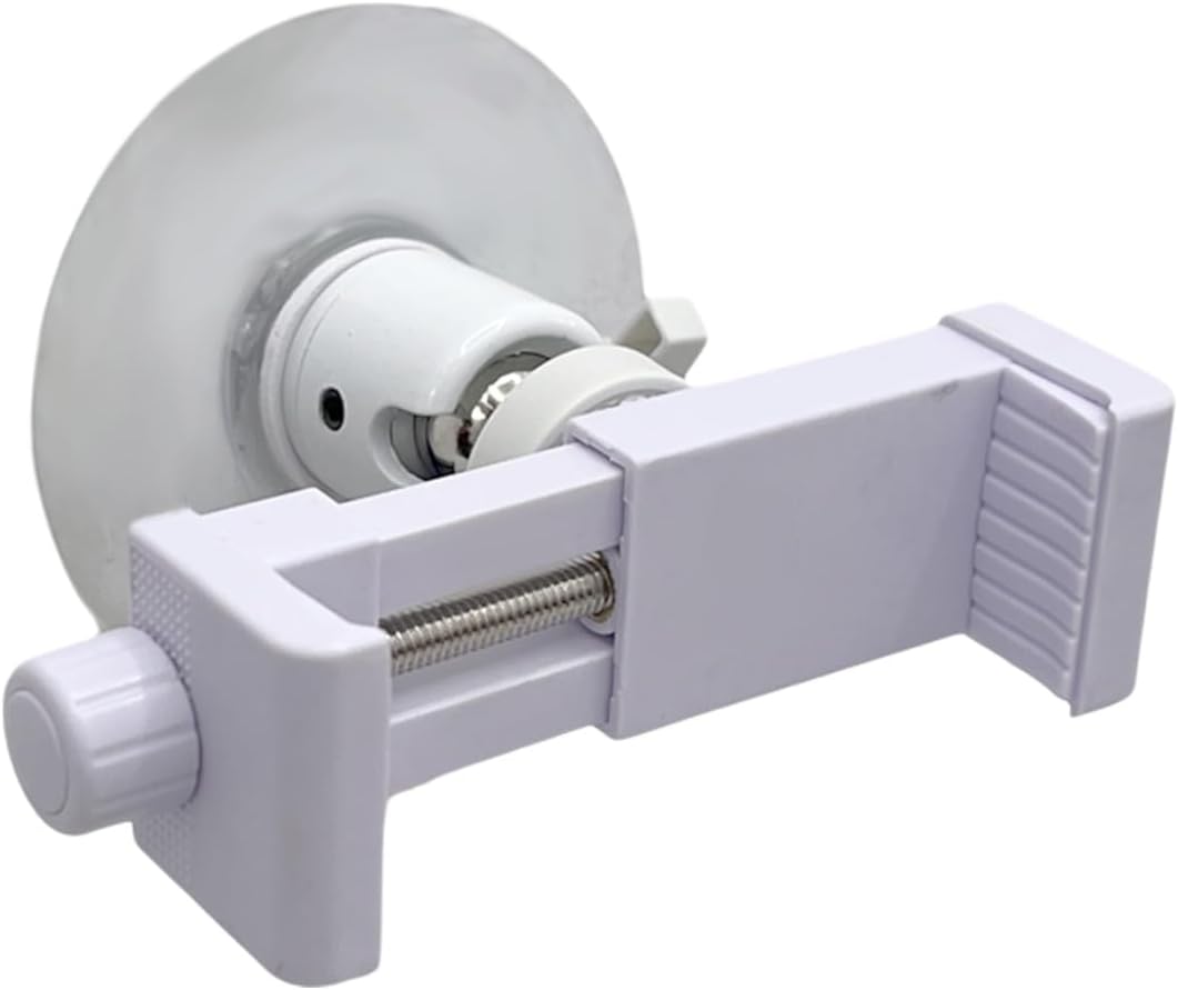 Baby Monitor Wall-Mounted Bracket for Battery-Powered Security Cameras, with Standard 1/4" Threaded Connection, Wall Sticker Installation White (Wall Stickers+Clip)