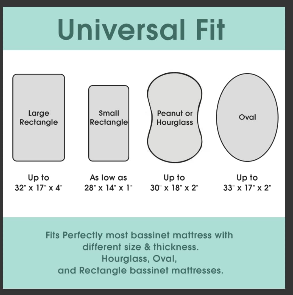 Stretch Fitted Bassinet Sheet Set BROLEX 2 Pack Cradle Sheets for Bassinet Pad/Mattress,Unisex Boys Girls,Ultra Soft,Pink Arrow