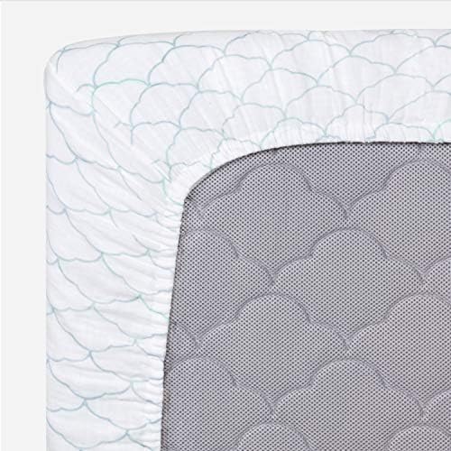 Newton Baby Fitted Single Layer Crib Sheet (2-Pack) - Ultra Breathable and Soft, Organic Cotton, Fits All Standard Cribs, White Dreamweaver