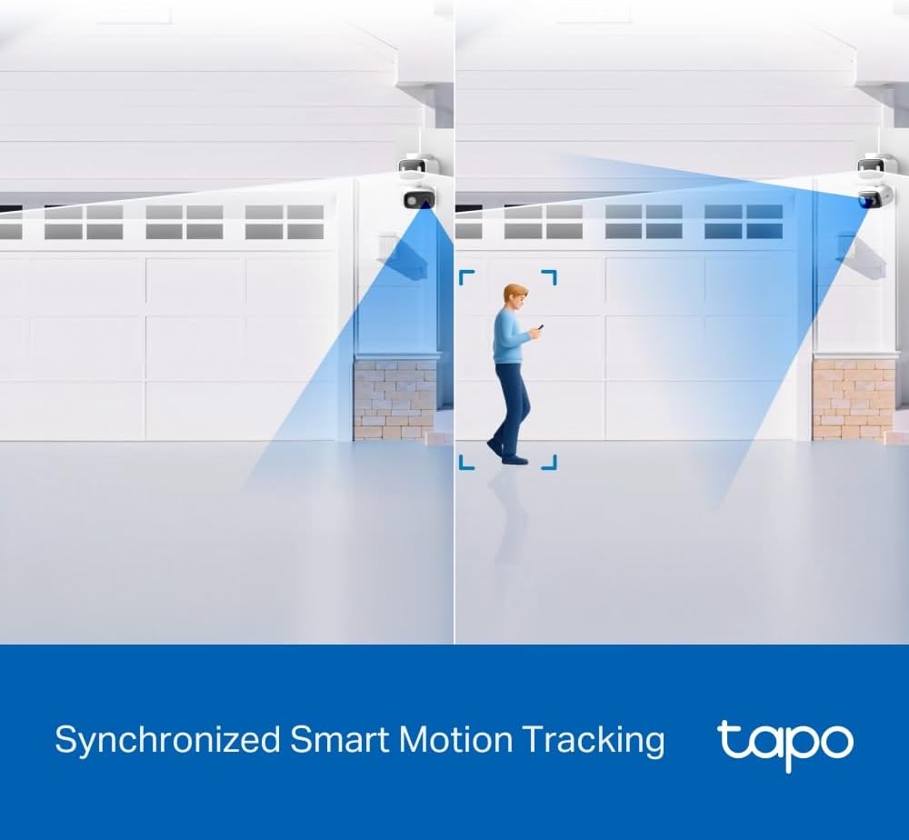Tapo 2K 3MP Indoor/Outdoor Dual Lens Pan/Tilt Security Camera โ 125ยฐ Wide-Angle + 6mm Telephoto, Free Person/Vehicle Detection, 360ยฐ View, SD/Cloud, Works w/Alexa & Google Home โ HybridCam Duo