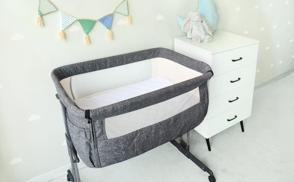 Waterproof Bassinet Mattress Protector, Fit for 21 x 35 Baby Delight, Evolur Stellar, Ezebaby, Fodoss and Bold Bedside Bassinet, Ultra Soft Breathable, Washer & Dryer
