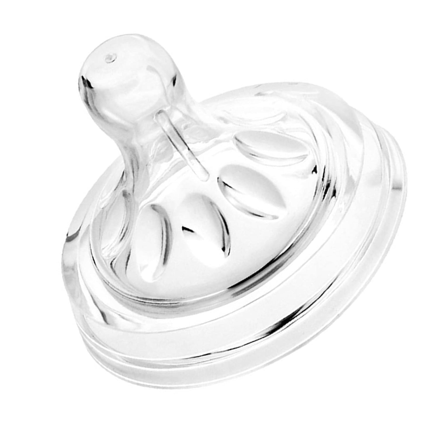 Baby Bottles Nipples,4 PCS Transparent Soft Silicone Baby Bottles Nipples for 6 to 12 Month Old Infant