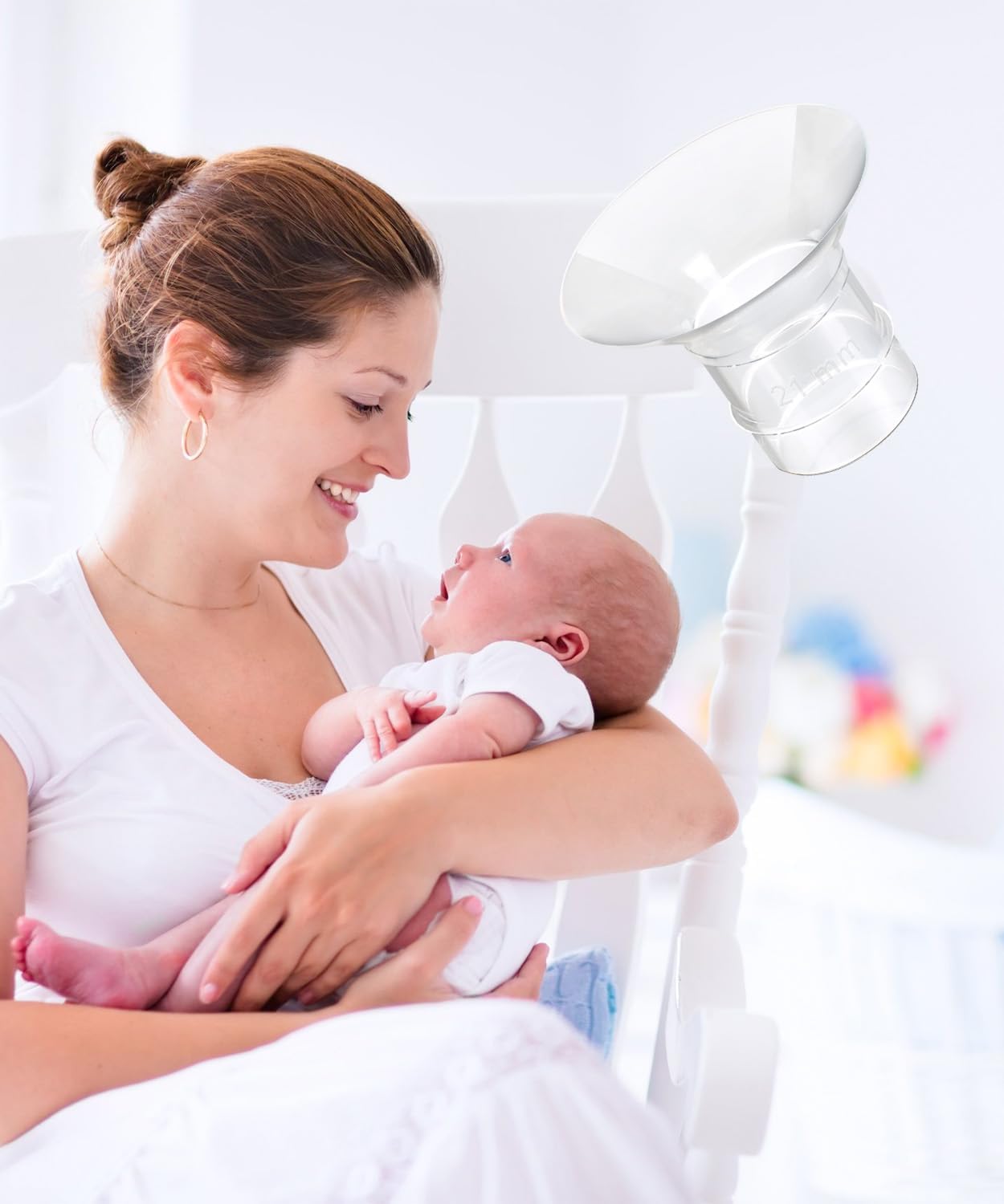 Wearable Breast Pump Accessories Replacement Parts Flange Insert 19mm Compatible with Momcozy CPPSLEE TSRETE HAUTURE eulumap S12 S9 S10 S12A MOMMED Mumgaroo MISSAA TSRETE Bioby S18 S21 S23