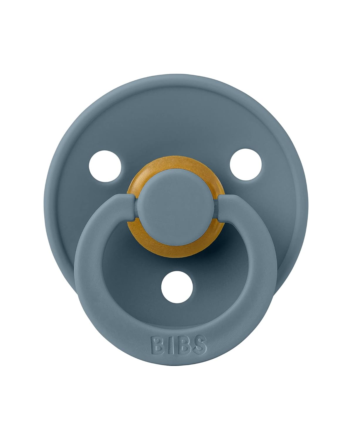 BIBS Pacifiers Colour Collection | Natural Rubber Baby Pacifier | Set of 2 BPA-Free Soothers | Made in Denmark | 0+ Months (Pack of 2) | Ivory/Petrol