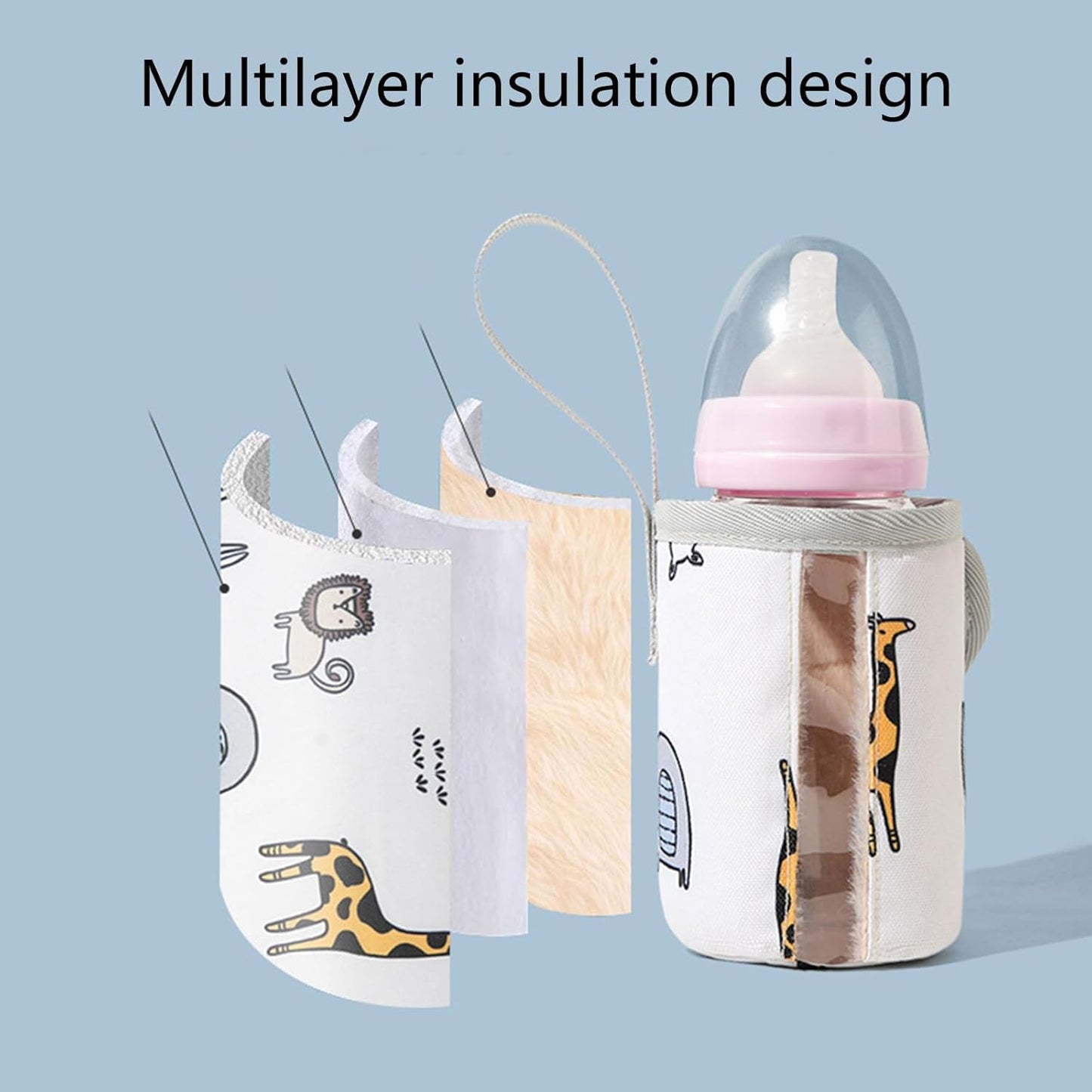 Baby Bottle Insulator Sleeve Baby Feeding Bottle Warm Covers Warm Keeping Covers Washable Milk Bottle Protector