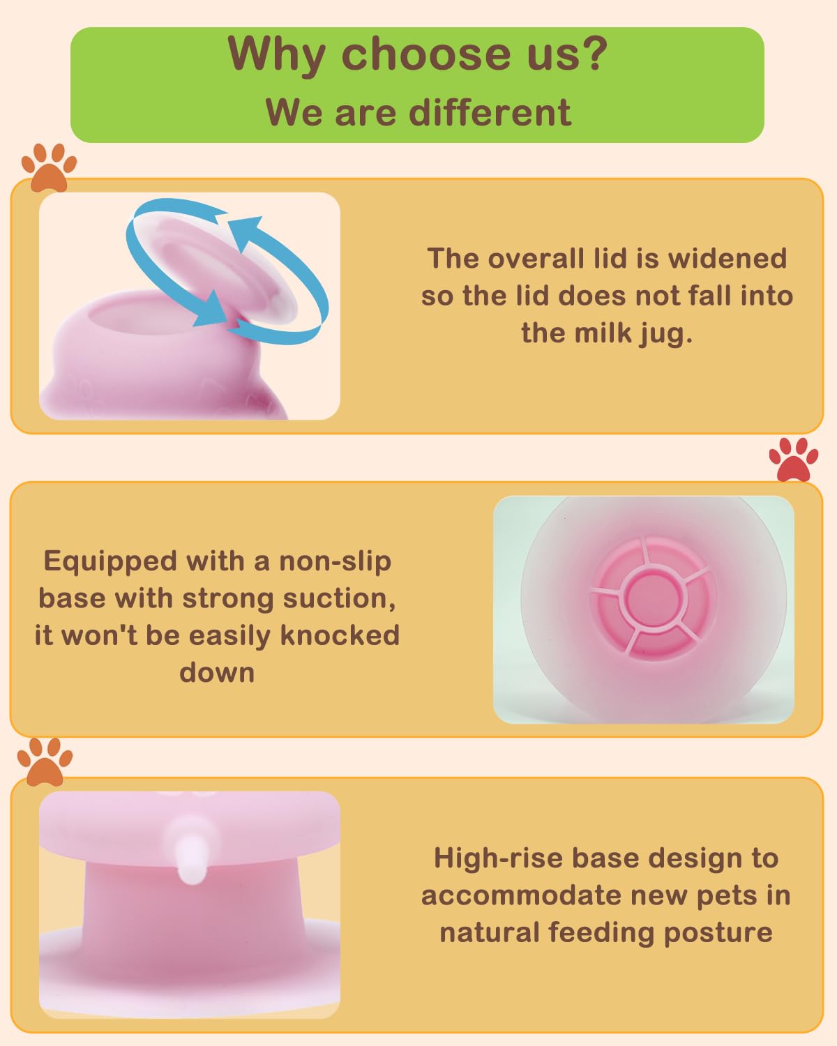 Puppy Bottles for Nursing Puppy Milk - 230ML Upgrade Puppy Feeder for Multiple Puppies, Kitten Bottle Feeding Kit,4 Nursing Nipples for Kittens,Puppies (Pink)