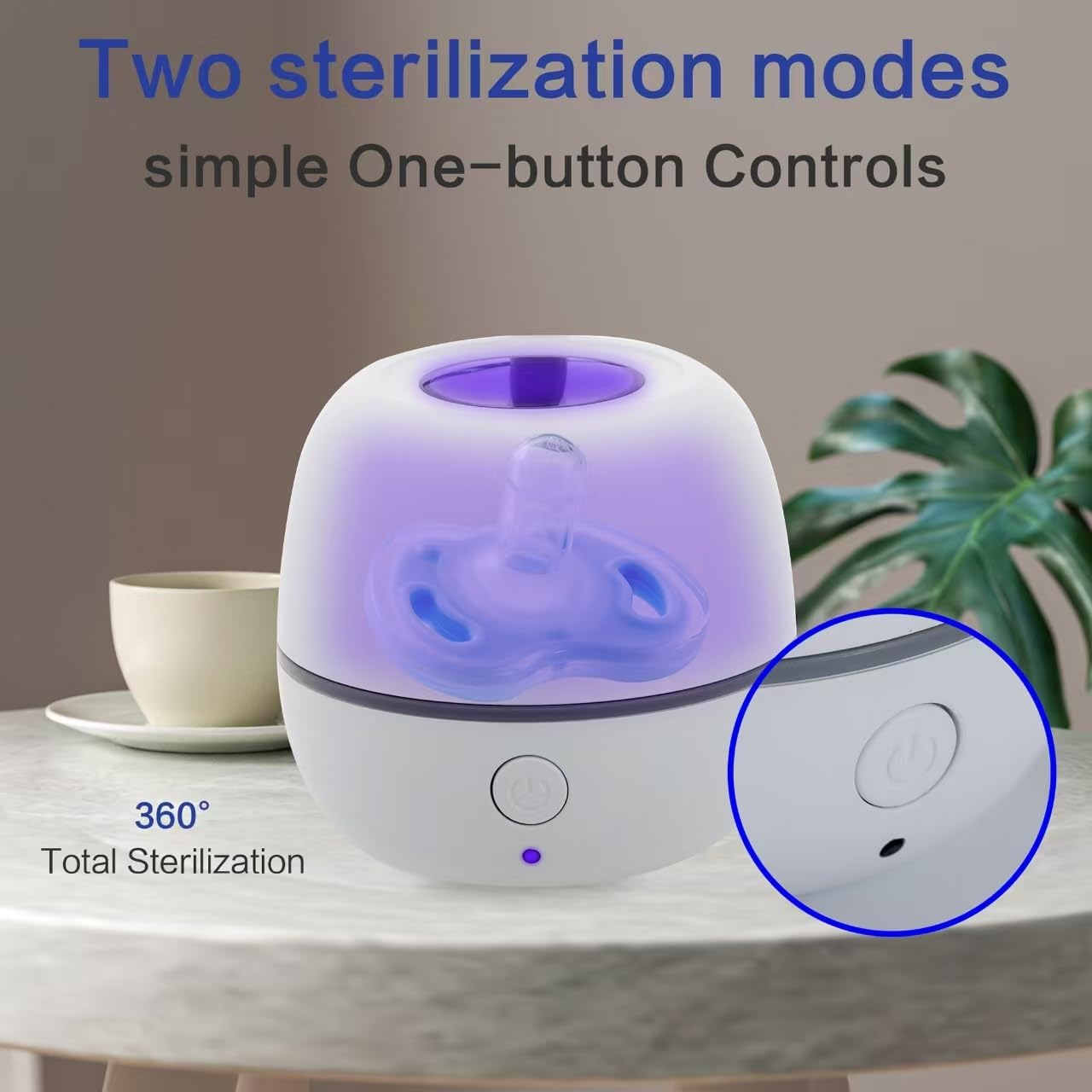 UV Pacifier Case On The Go Portable UV Pacifier Cleaner – Compact Design for Home and Travel, Easy to Keep Baby Items Clean