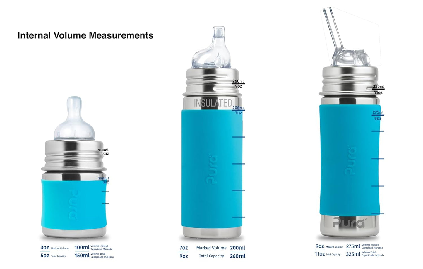 Pura Kiki Bottle Replacement Nipple 2-Pack - 100% Medical-Grade Silicone, Anti-Colic, NonPlastic - Suitable for Infants & Babies 6+ Months (Y-Cut)