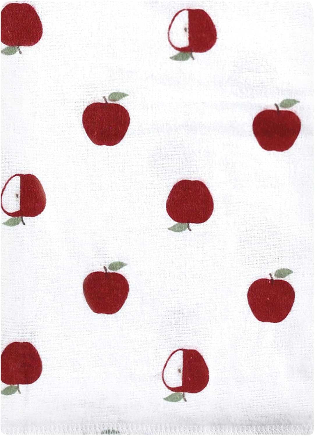 Luvable Friends Hudson Baby Flannel Burp Cloths 12pk, Red Apple Orchard