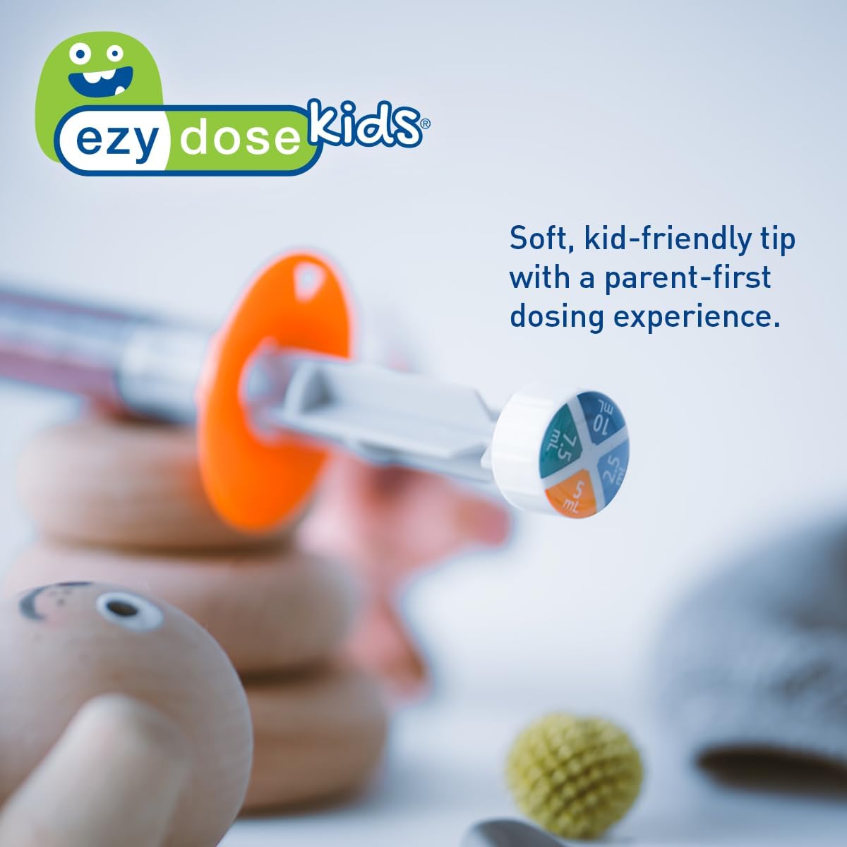 EZY DOSE Kids Baby Oral Syringe & Dispenser, True Easy Design for Liquid Medicine,Tylenol, Motrin, Easy to Administer, Accurate Dosing,10 mL/2 TSP Color Coded, BPA Free