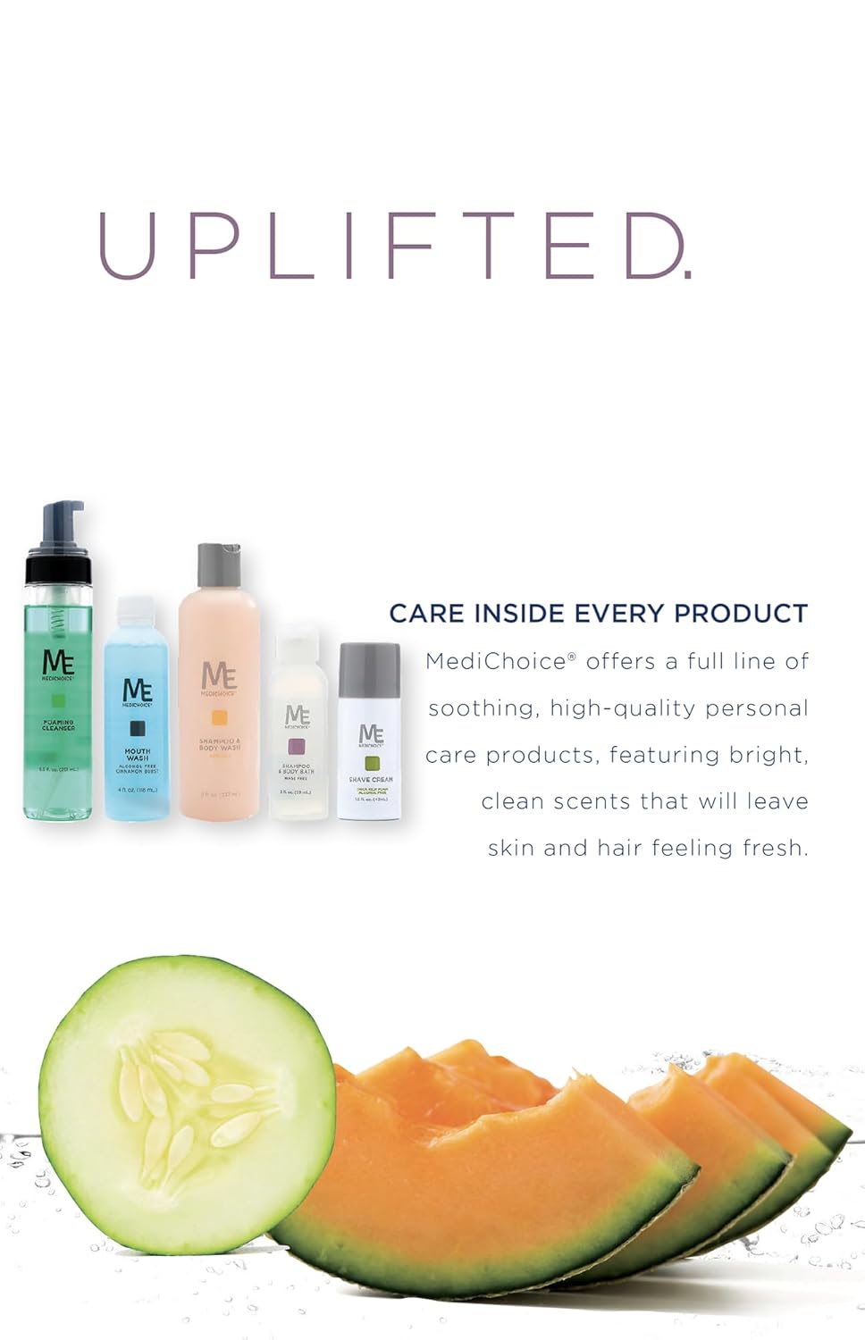 MediChoice No-Rinse Shampoo and Body Wash - Formula for Hair and Skin, Rinse Free and Easy to Use, Perfect for Travel 2 oz. PC9020 Case 144