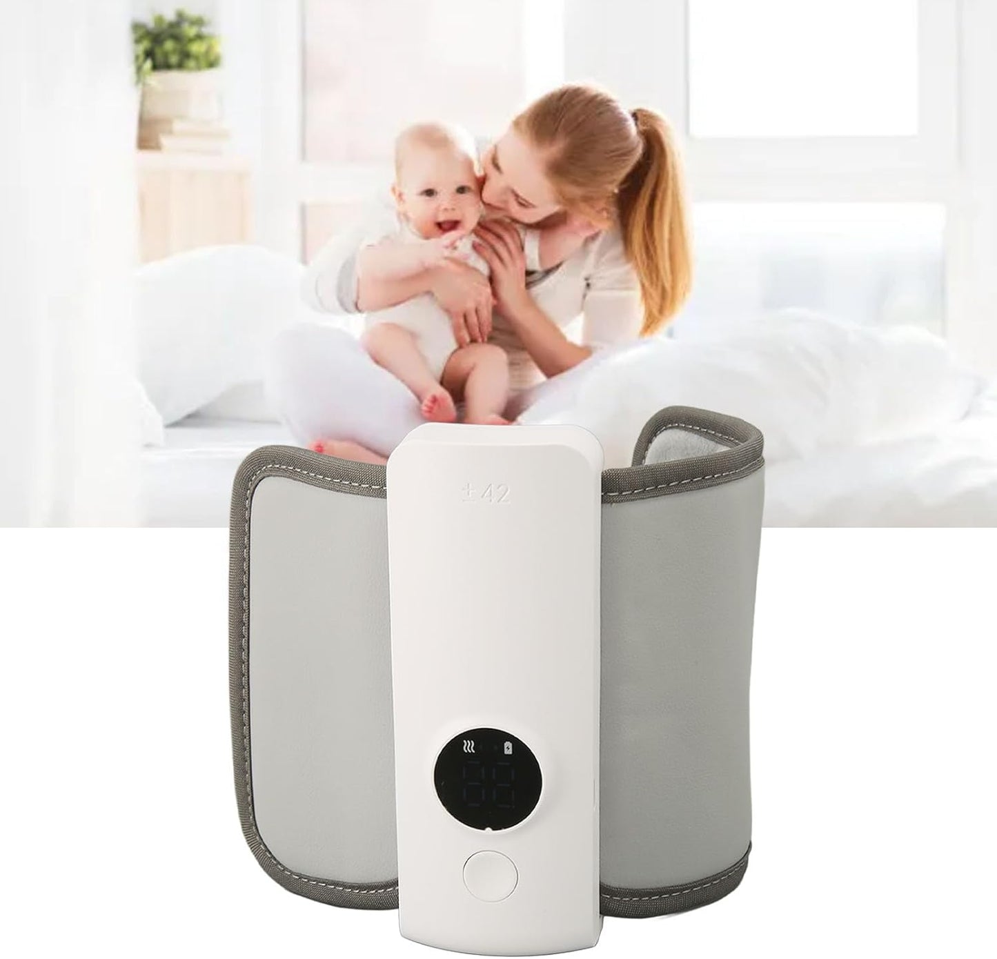 Portable Bottle Warmer, 6 Level Temperature 6000mah Bottle Warmer, USB Rechargeable Universal Bottle Warmer, Portable Bottle Warmer for Travel