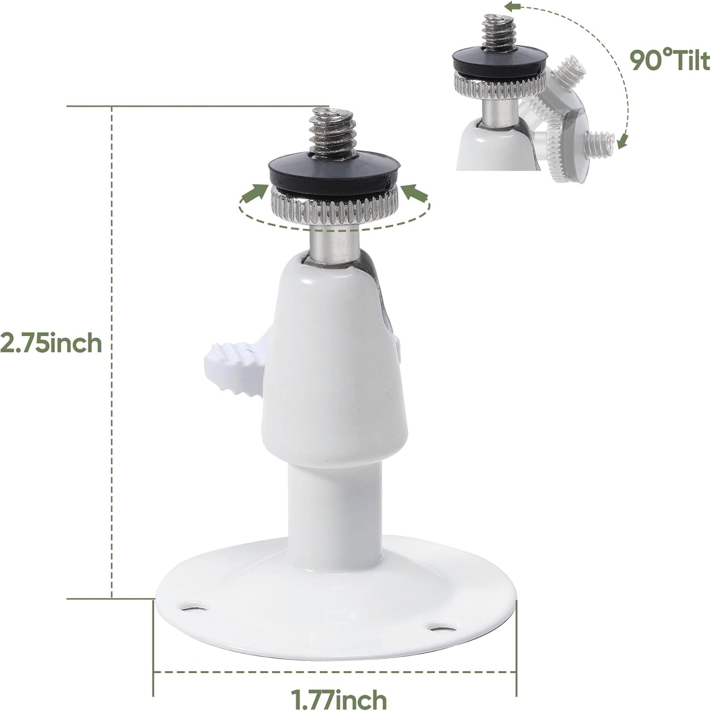 bonoch Adjustable Baby Monitor Wall Mount, Compatible Baby Camera Adjustable Metal Holder Stand (Not for Monitor, Cam Not Include)