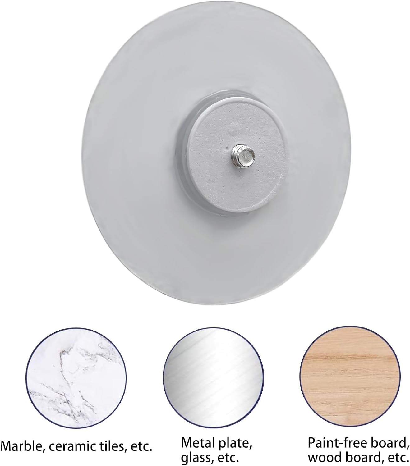 Baby Monitor Wall-Mounted Bracket for Battery-Powered Security Cameras, with Standard 1/4" Threaded Connection, Wall Sticker Installation White (Wall Stickers+3.1in Adapter)