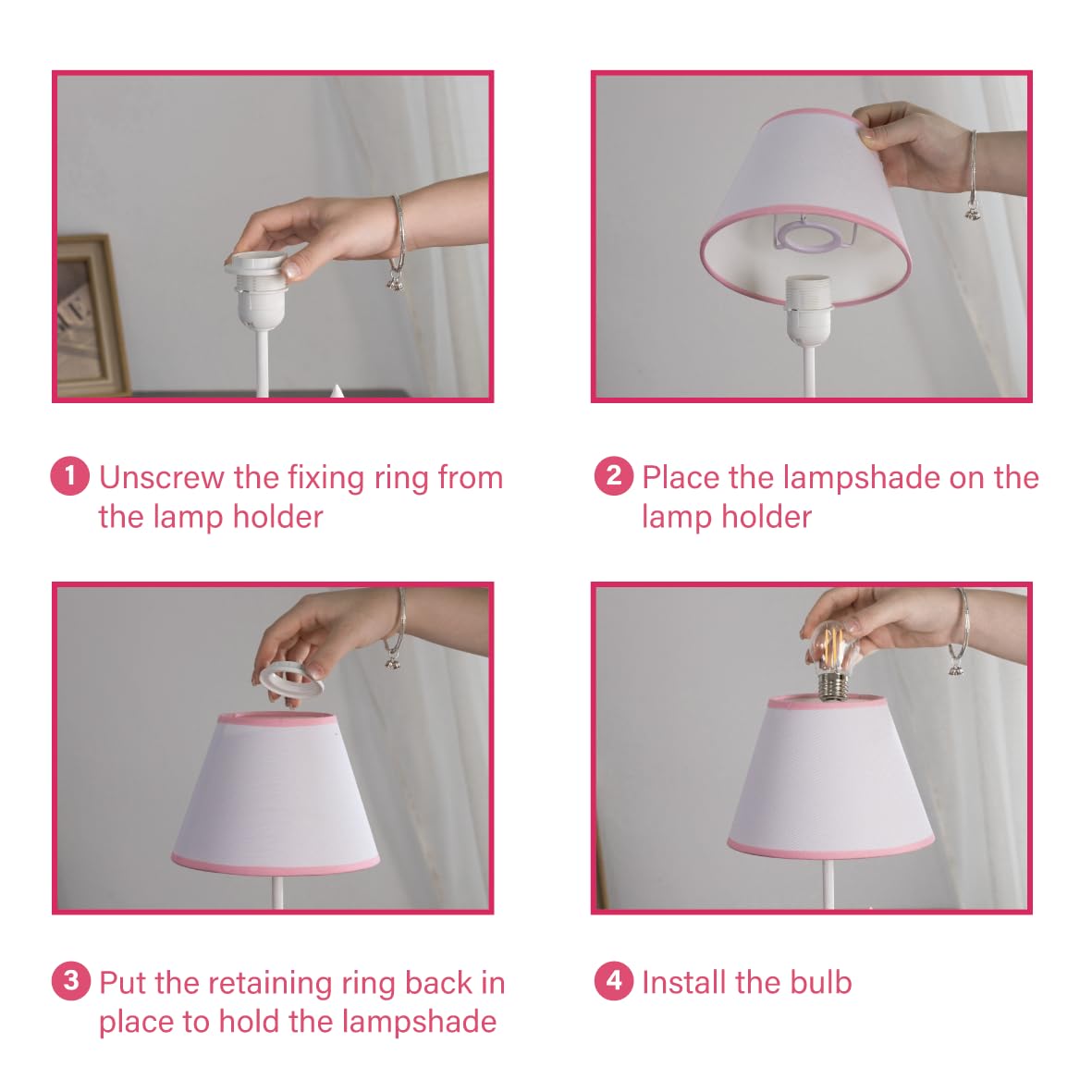 Whale Lamp,Kids Lamp, Night Lights,lamp with Fabric Lampshade, Compatible with E26 Bulb, USB Interface, Perfect for Girls' Room, Ideal Gift Choice