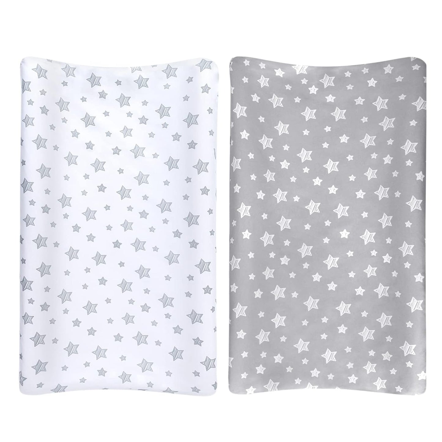 Changing Pad Cover for Boys 4 Pack, Lovely Print Soft Unisex Diaper Change Table Sheets, Fit 32"x16" Contoured Pad, Comfy Cozy 4-Pack Cradle Sheets