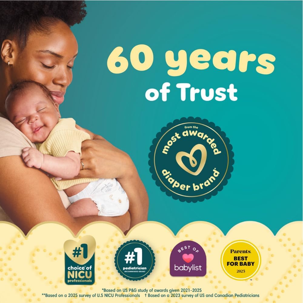 Pampers Swaddlers Diapers, Size 3 (13-26 lbs), 26 Count, Absorbent, Keeps Baby Dry and Comfortable, Skin Safe Disposable Baby Diaper (Packaging May Vary)