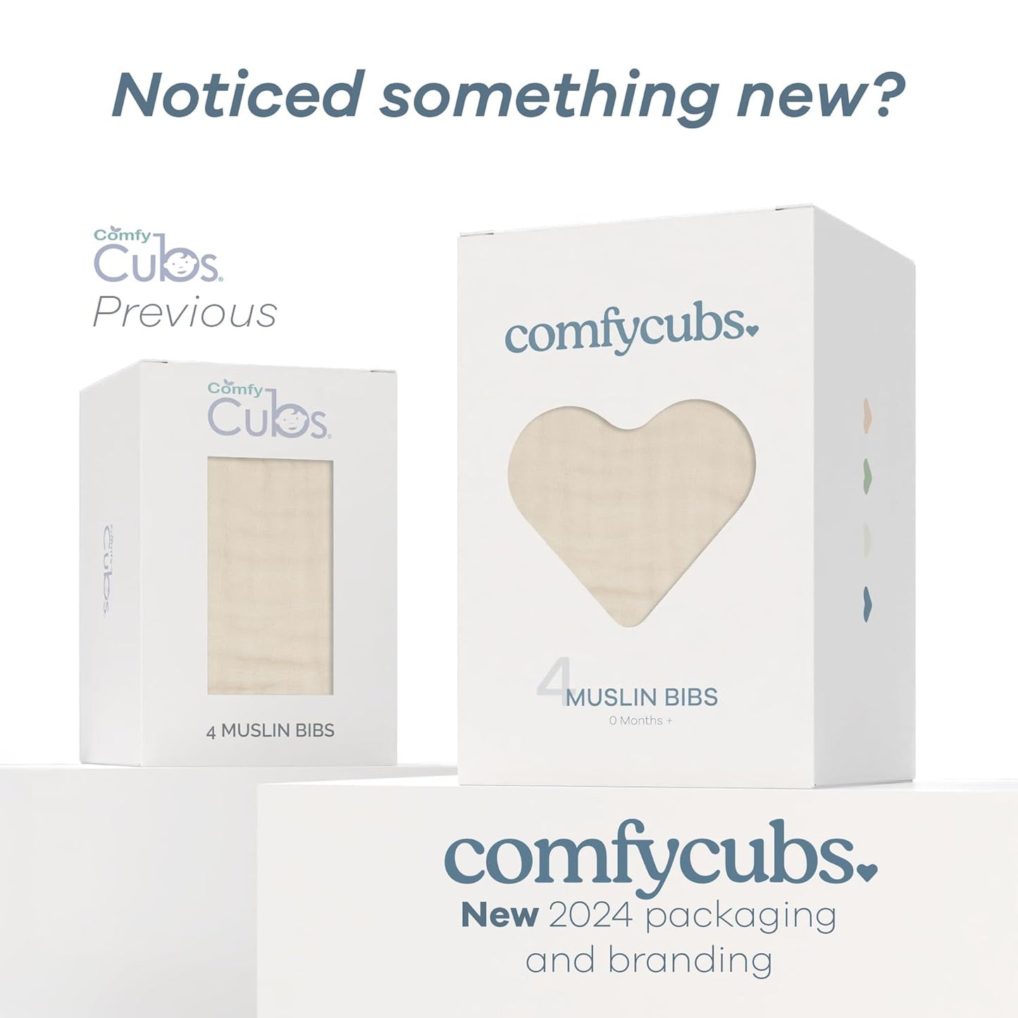 Comfy Cubs Muslin Bibs for Babies, Pack of 4 - Soft and Highly Absorbent, Feeding, Drool and Teething Bib, Adjustable Snaps - Stylish & Colorful Unisex Designs, Giftable Set - Multicolor