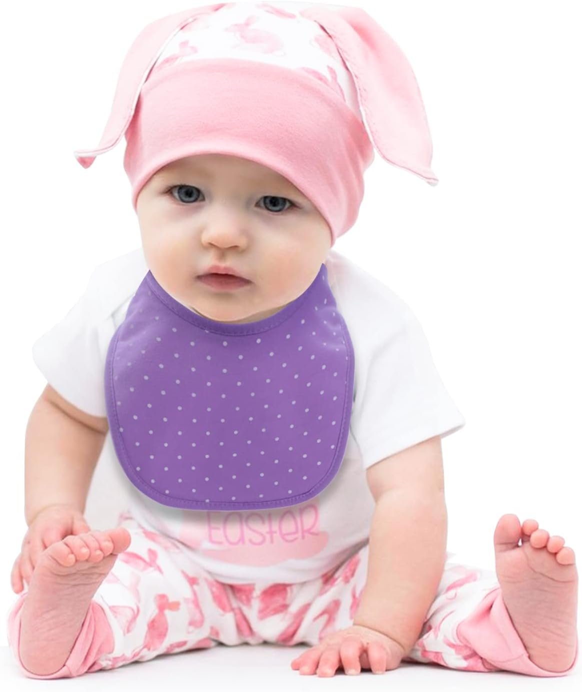 Hakochia Waterproof Baby Bibs Organic Cotton Super Soft and Absorbent With Adjustable Snap for Baby Boys and Girls