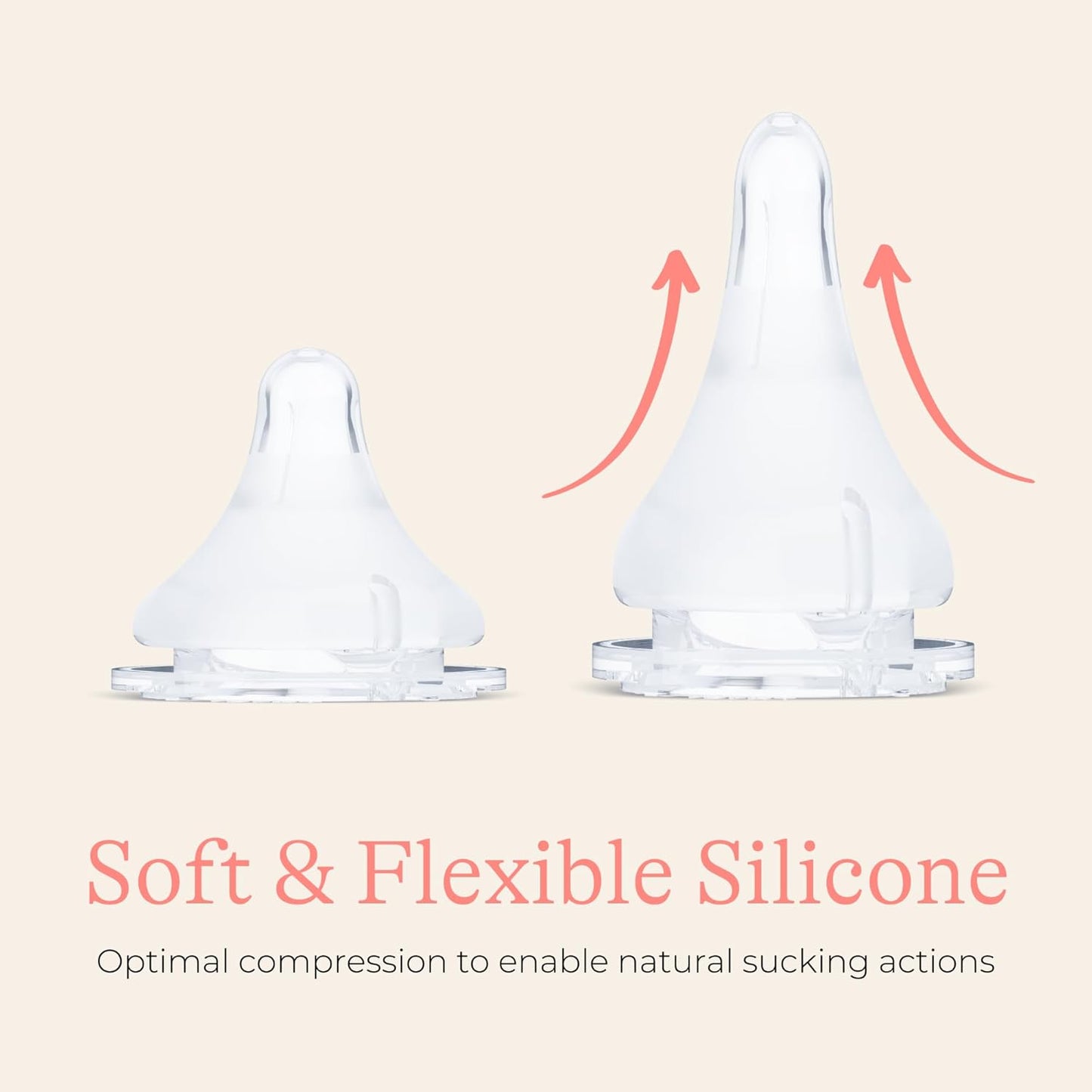 Lansinoh NaturalWave Baby Bottle Nipples, Extra Slow Flow, Size XS, 0+ Months, 4 Count – 100% Soft, Durable Silicone, Made Without BPA BPS, Anti-Colic, Supports Baby’s Developing Mouth and Teeth