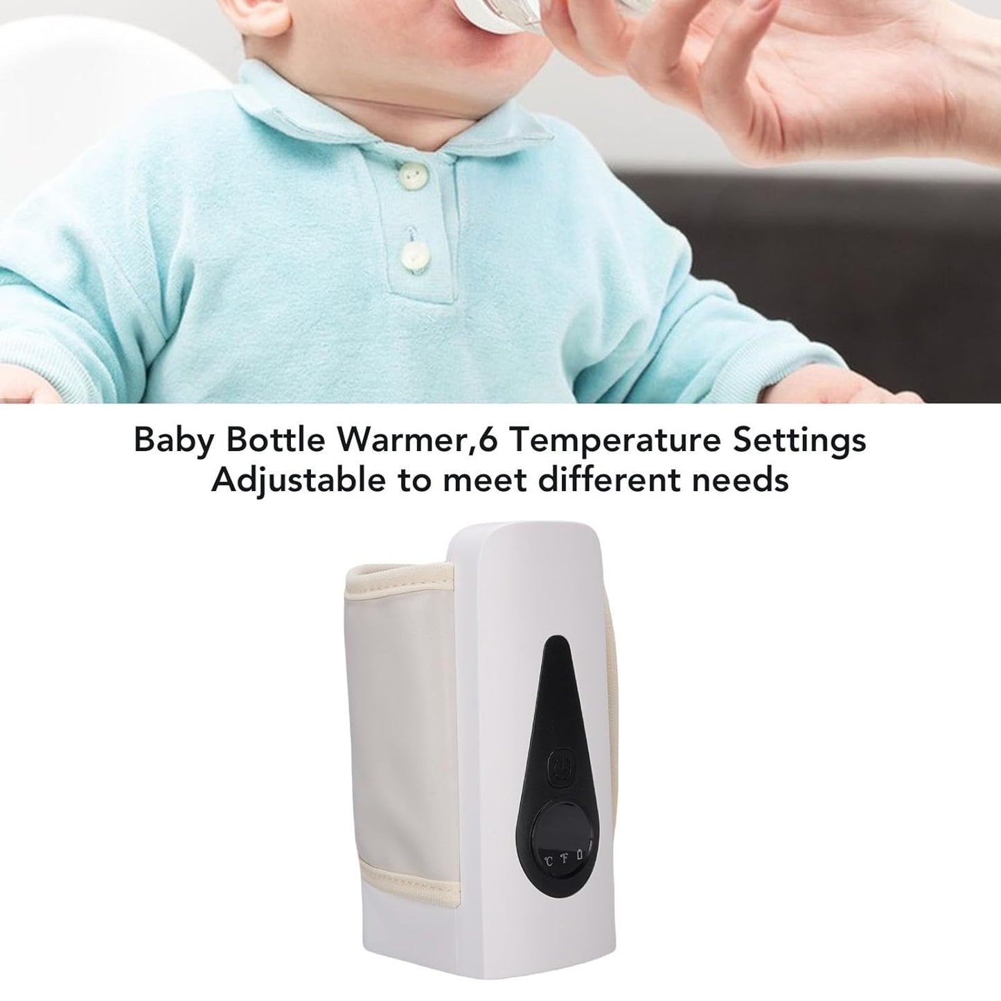 Portable Baby Warmer, Fast Breastmilk Warmer for Travel, Electric Warmer with Compact Design, Baby Feeding On Go, Compact Electric Warmer for Comfortable Use