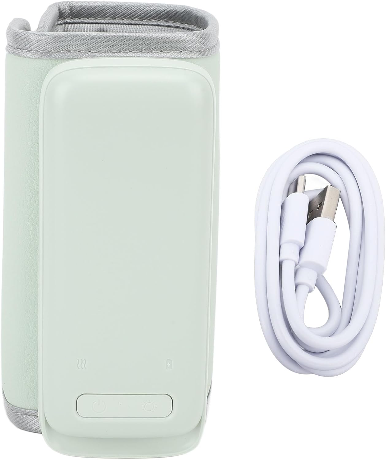 Portable Travel Baby Bottle Warmer, Fast Heating Speed with Battery with Large Capacity, Automatic Setting, Insulation, for Outdoors, USB Load