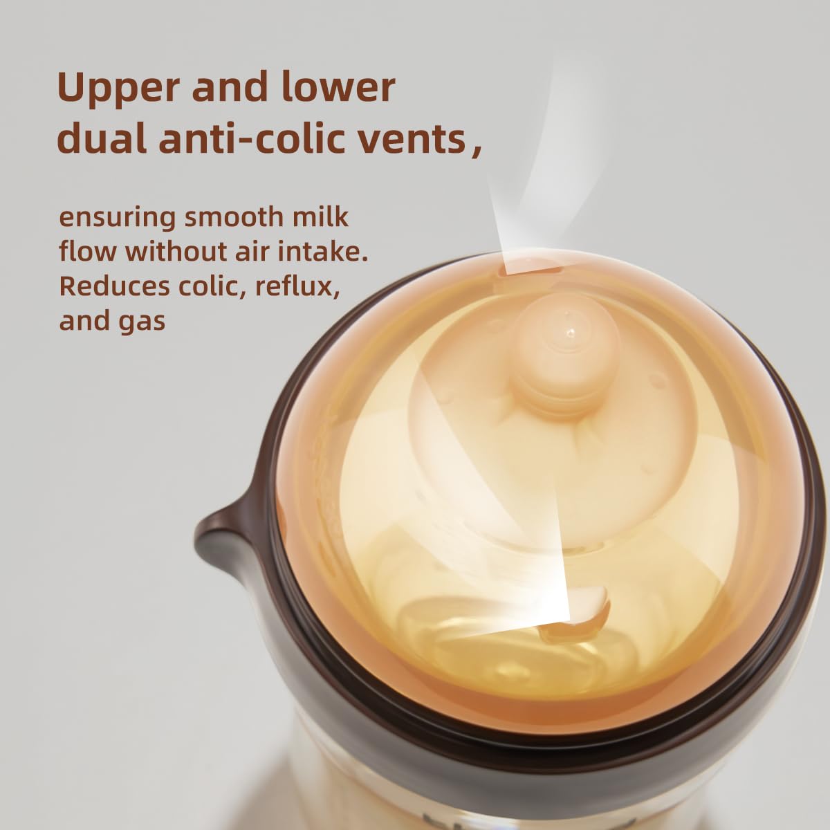 Thyseed PPSU Natural Breast-Like Bottle with Nipple(3-7 Months),10oz,2pack