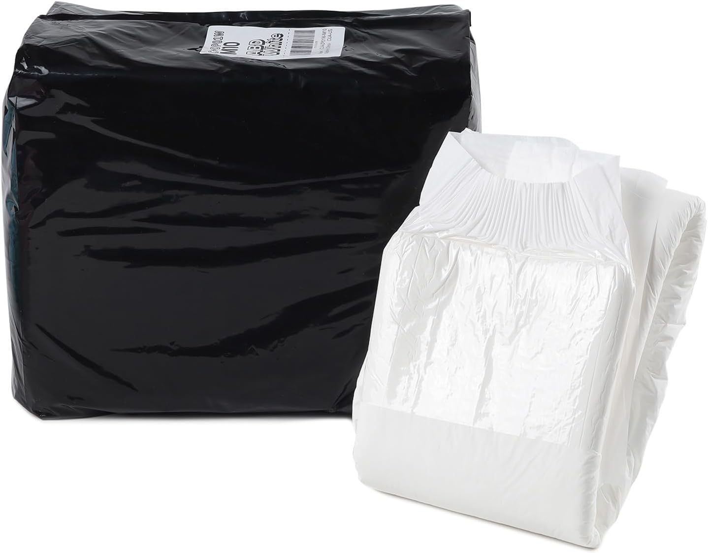 CutiePlusU Disposable Adult Diaper Heavy Absorption Dry Surface Adult Diapers All Night- White 10 Pieces (Medium 28"-38")