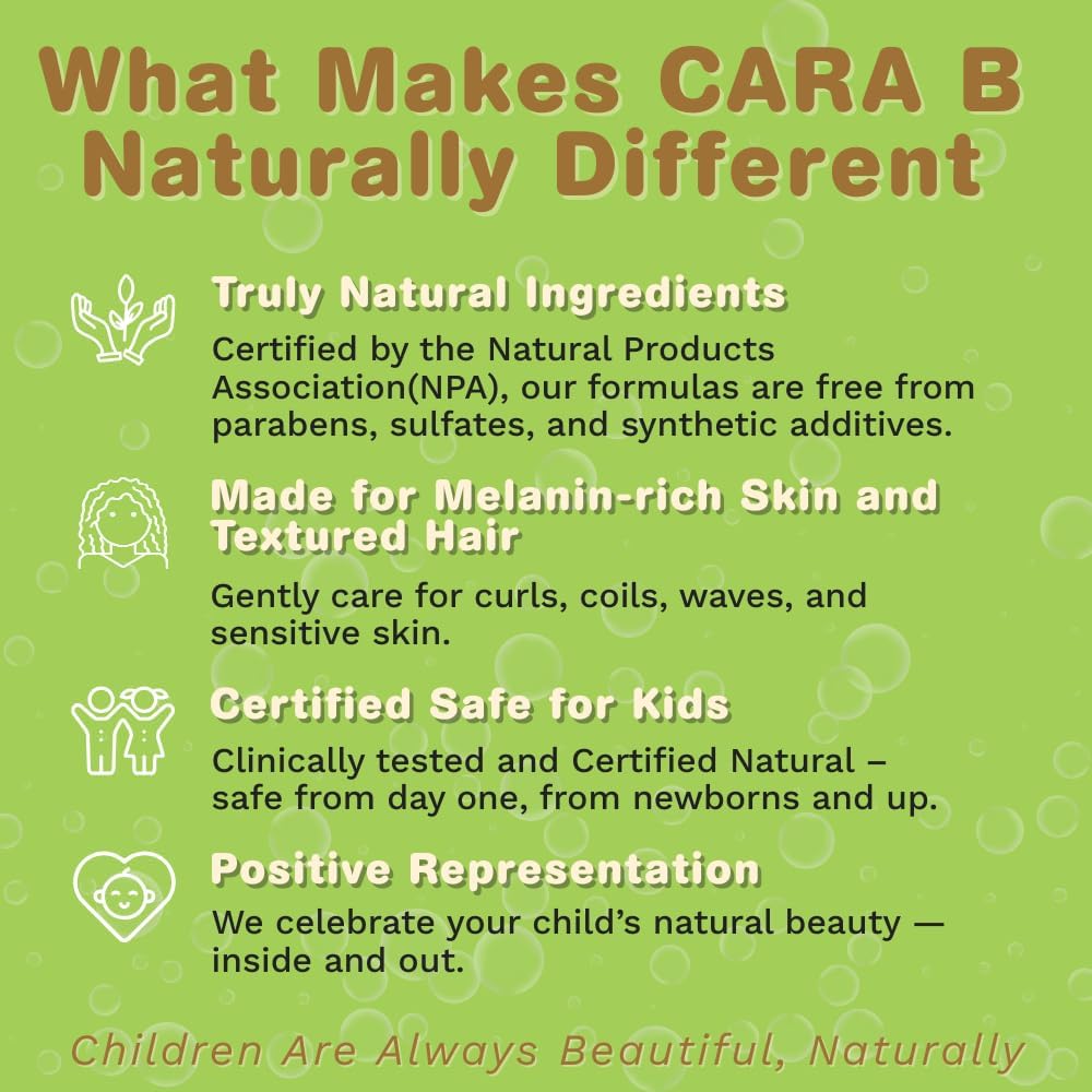 CARA B Naturally Baby Lotion, Melanin-rich Skin Moisturizer for Black & Brown Babies & Children, Daily Body Cream for Dry, Sensitive Skin, African American Toddlers & Kids of Color, 8 oz