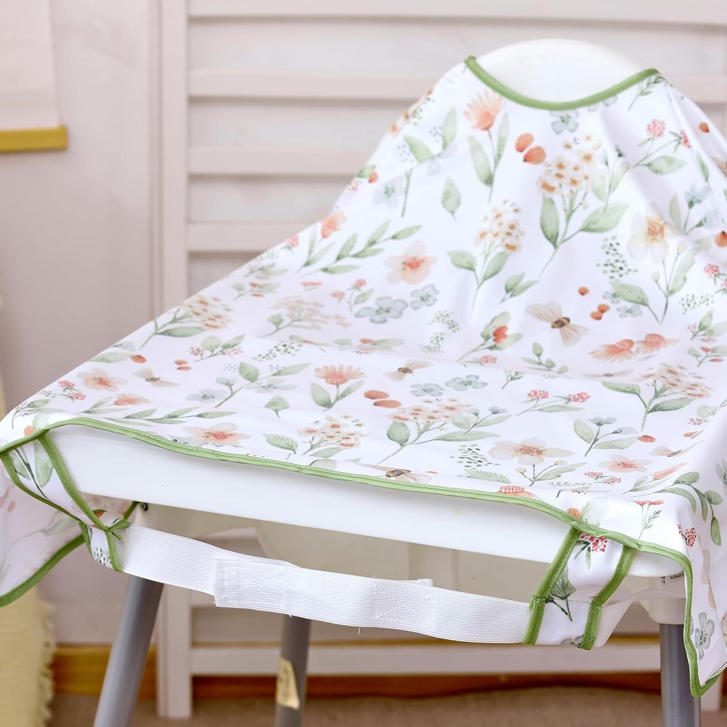 Happy Flute Long Sleeve Baby Bib-Mess Proof Baby Feeding Bibs with Adjustable Design for Babies during Eating or Highchair