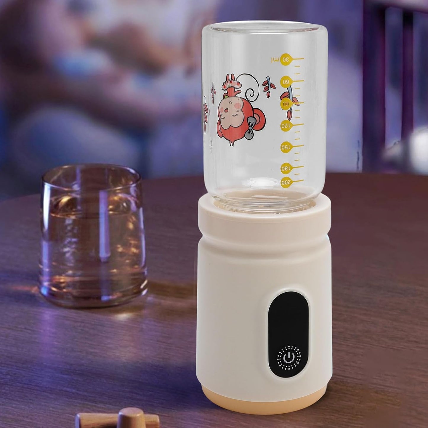 Portable Milk Warmer for Travel,6000mAh Battery Powered Portable Milk Warmer,Fast Heating & Constant Temperature Baby Bottle Warmer