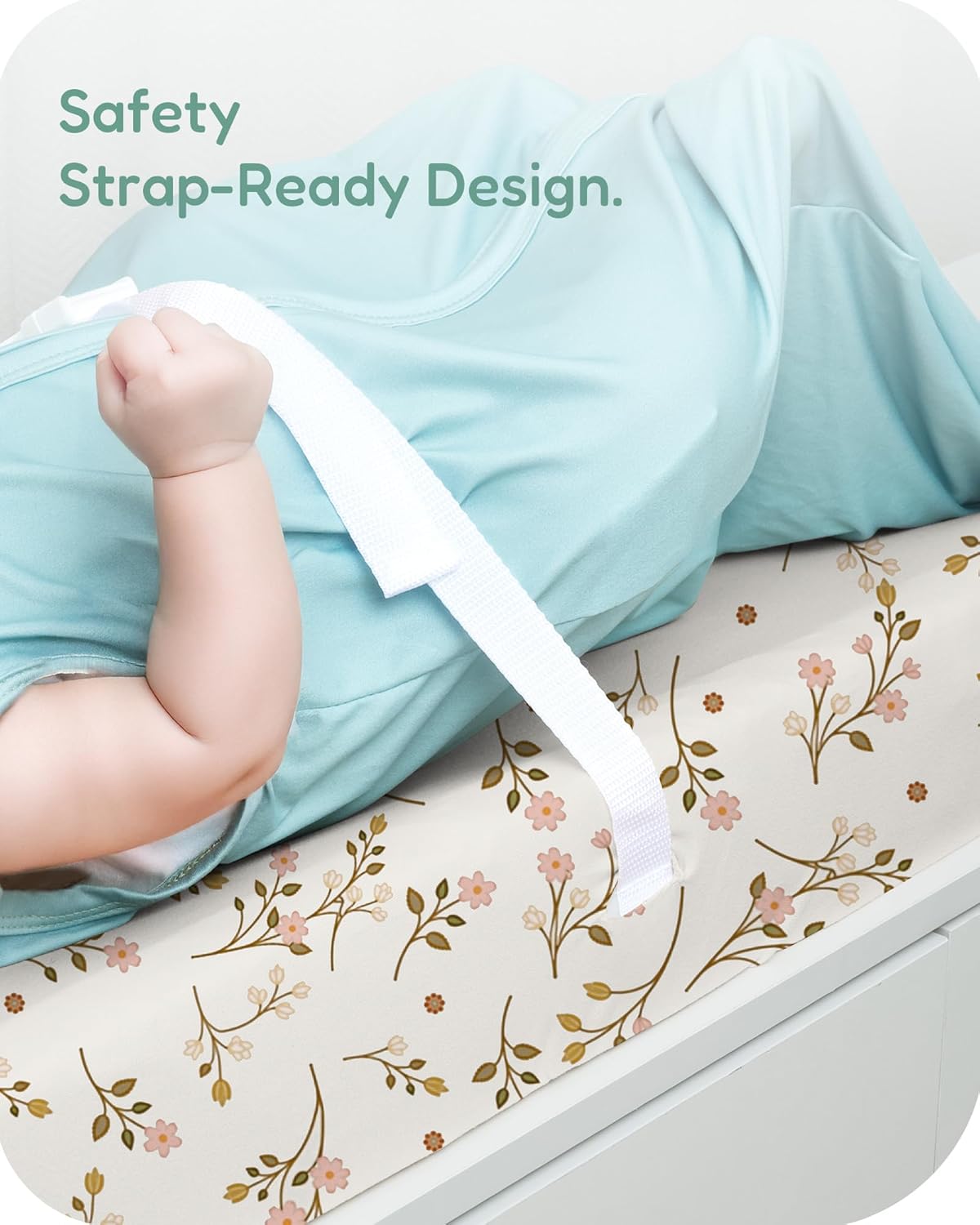 Baby Changing Pad Cover for Girls Boys, Baby Diaper Change Table Pad Covers, Fits Standard Changing Tables, 2 Pack