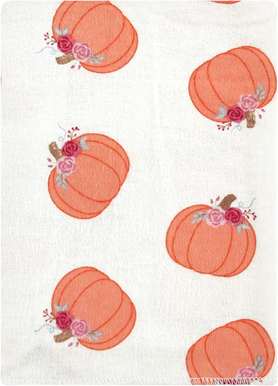 Luvable Friends Hudson Baby Flannel Burp Cloths 12pk, Little Pumpkin