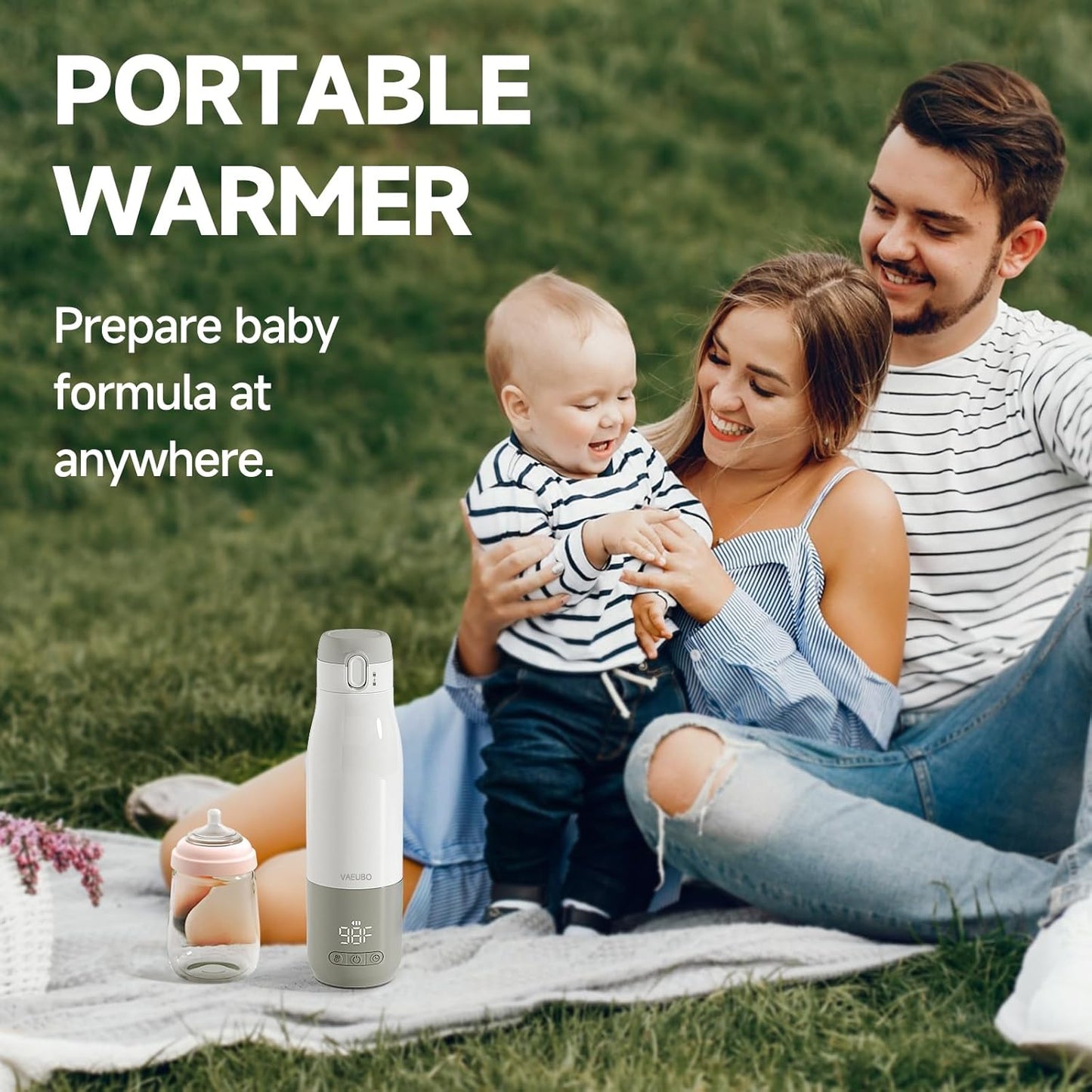 Portable Bottle Warmer, Nano Film Heating 12 oz,Reservation Function,Fast Charging,55WPower,9000mAhLarge Capacity Lithium Battery,Anti-Dry and Anti-Burn Baby Travel Warmer