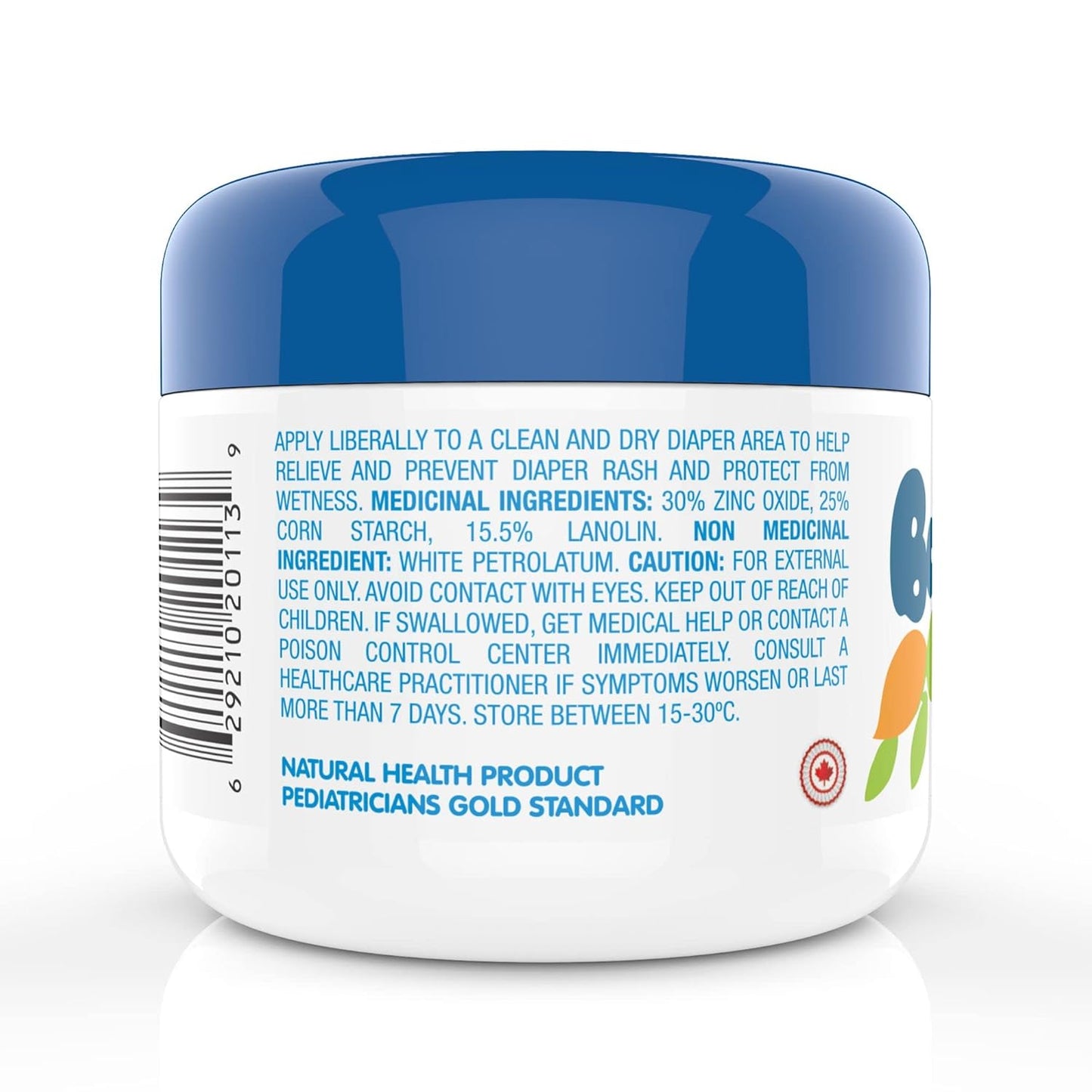 Diaper Rash Cream | 100% Natural Zinc Oxide Maximum Strength Butt Paste | Barrier Baby Cream to Help, Relieve, & Prevent Diaper Rash | Hypoallergenic Remedy for Newborns, Infants | 4oz