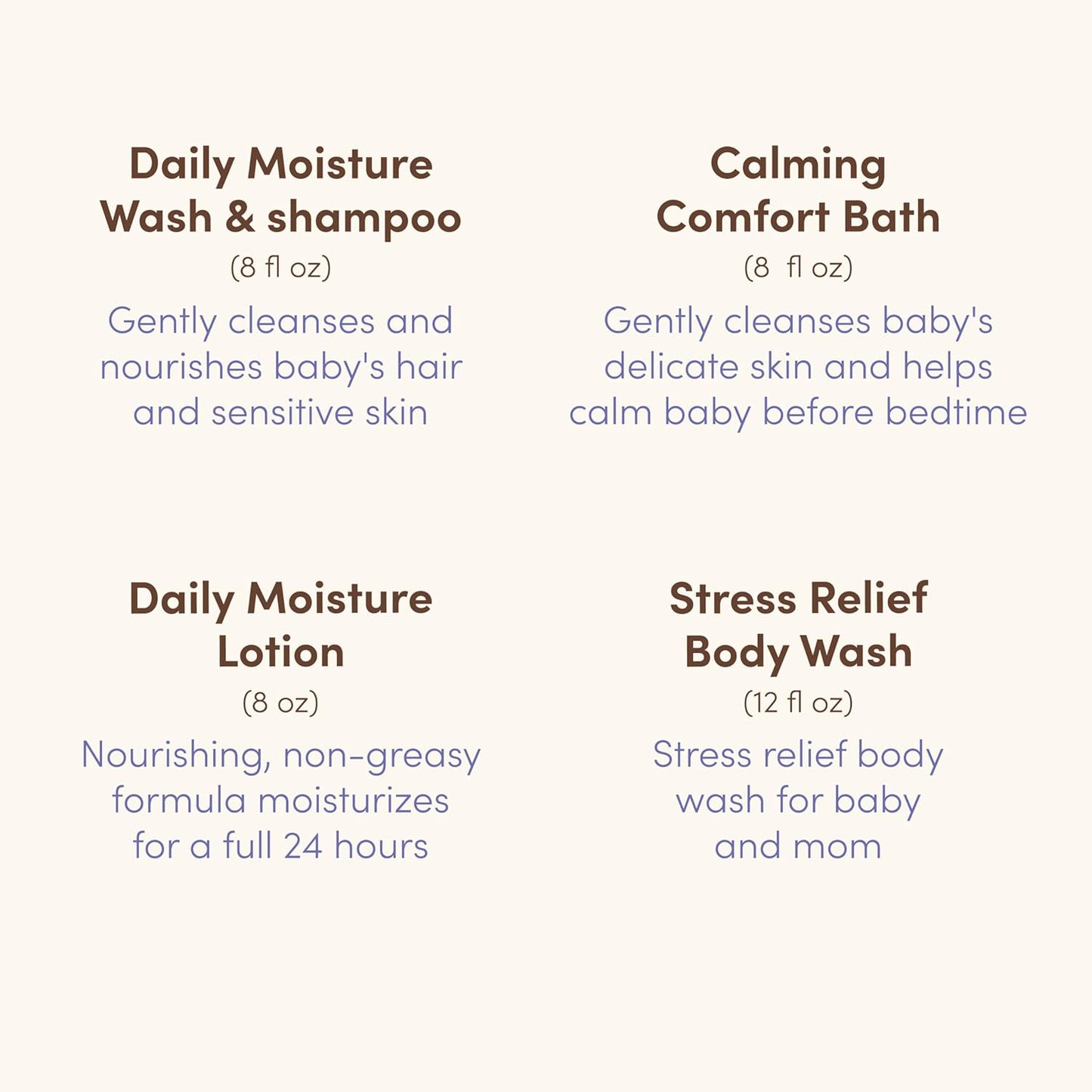 Aveeno Baby Bathtime Solutions Mommy & Me Gift Set, Baby Wash & Shampoo, Calming Bath, Daily Moisturizing Lotion and Stress Relief Body Wash for Mom, Colloidal Oat, Baby Bath Essentials, 4 items