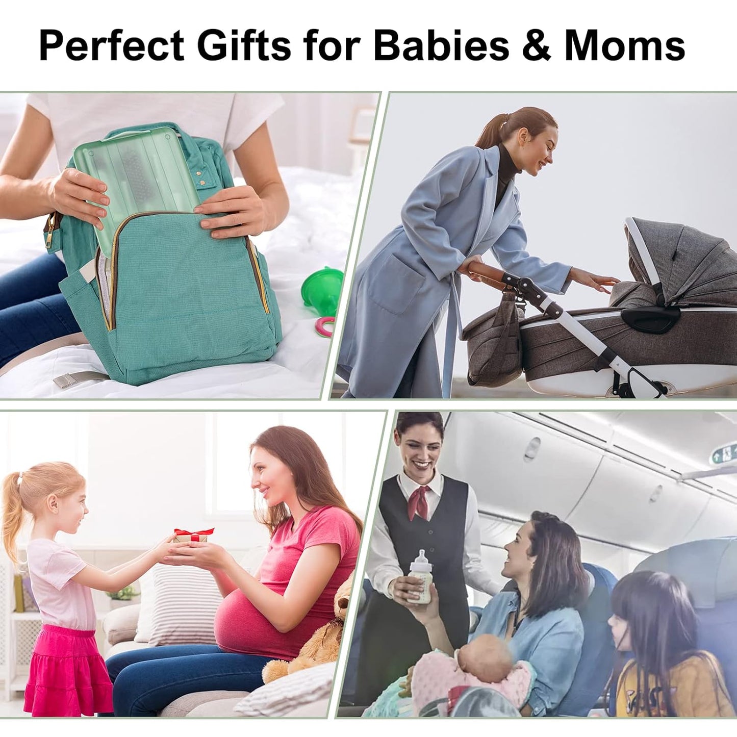 6 in 1 Bottle Cleaner Brush Set with Travel Bottle Drying Racks,360° Cleaning Baby Bottle Brush,Nipple Brush,Straw Cleaner Brush,Soap Dispenser & Organizer Case,Baby Essentials for Home&Travel(Green)