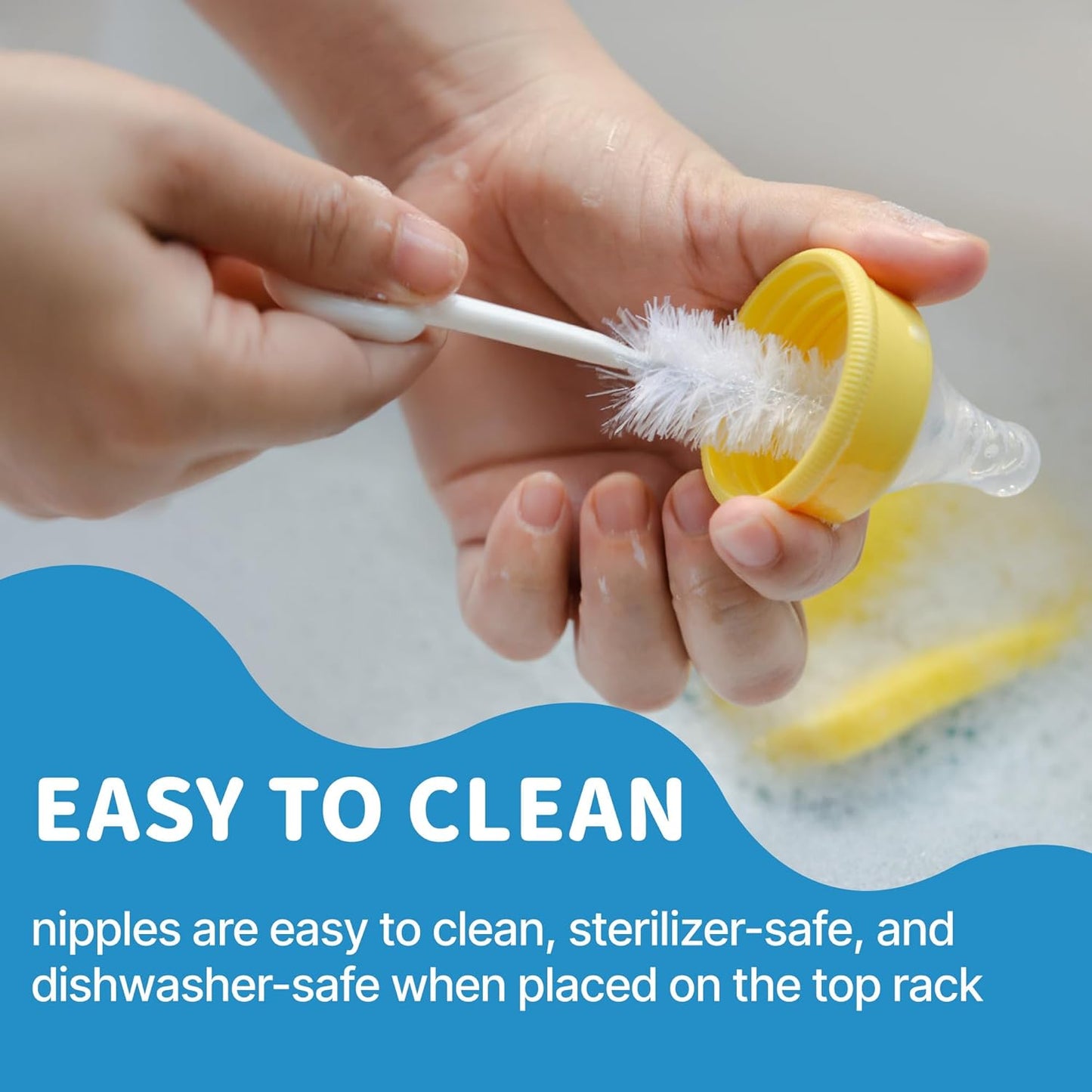 6 PCS Silicone Nipples for Spectra Bottles, Silicone Slow Flow Nipples, 6 Months+