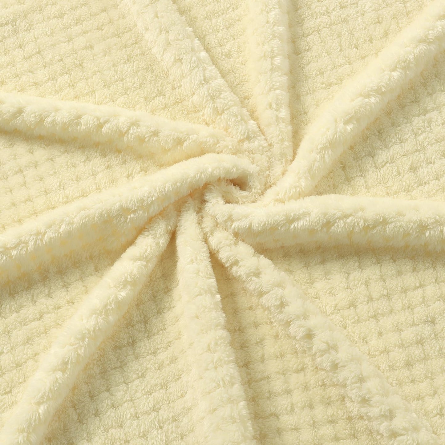 CREVENT 30''X40'' Cute Cozy Fluffy Warm Baby Blanket for Girls Infants Toddlers' Bedding Crib Cot Stroller, Baby Shower Birthday Newborn's Gift - Ivory Elephant 75X100cm