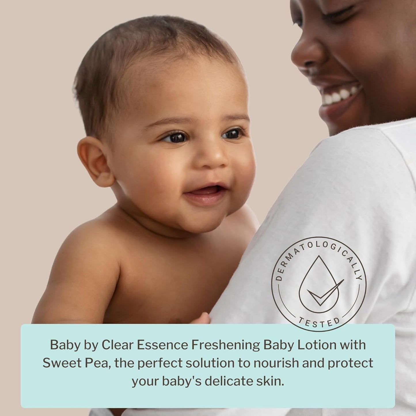 Clear Essence Baby Lotion With Sweet Pea - 8Oz | Baby Skin Care Lotion for Kids - Nourishing Baby Daily Moisturizer for Smooth Skin - Suitable for All Types of Skin - Dermatologist Tested