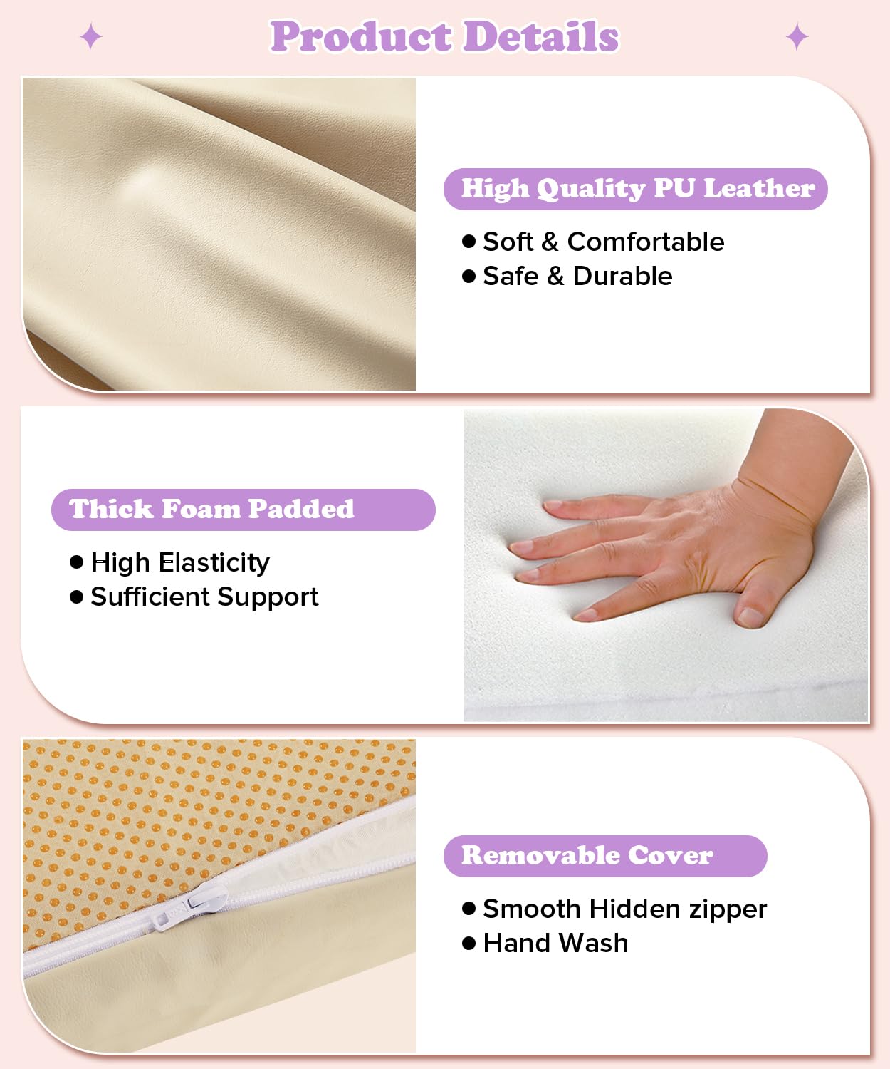 59x59Inch Baby Play Mat Foldable | Waterproof Playmat Infant | Soft Padded Foam Floor Mat for Kids Playroom | Non-Slip Crawling Removable Cover Washable Crawling Playmat Child