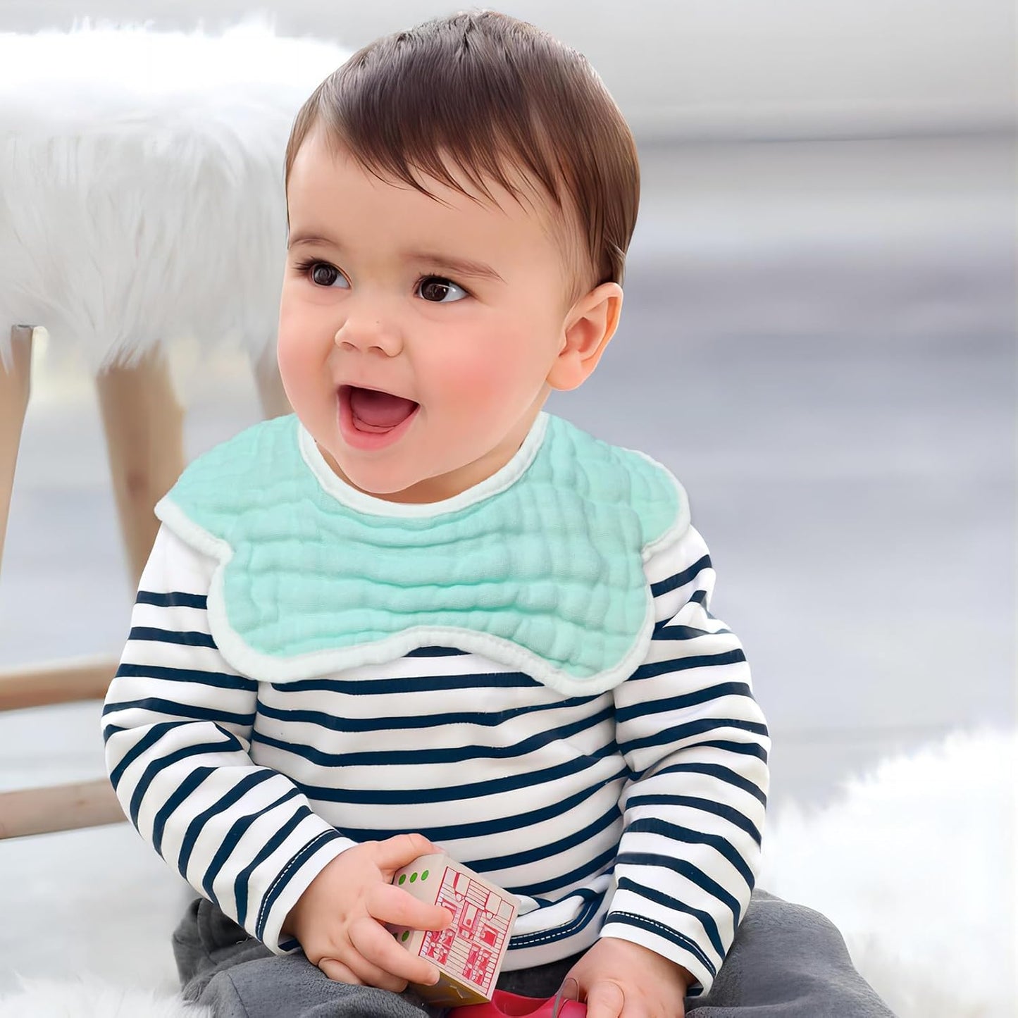 Baby Bibs Muslin Drool Teething Drooling Bibs for Baby Girl Boy Muslin Cotton