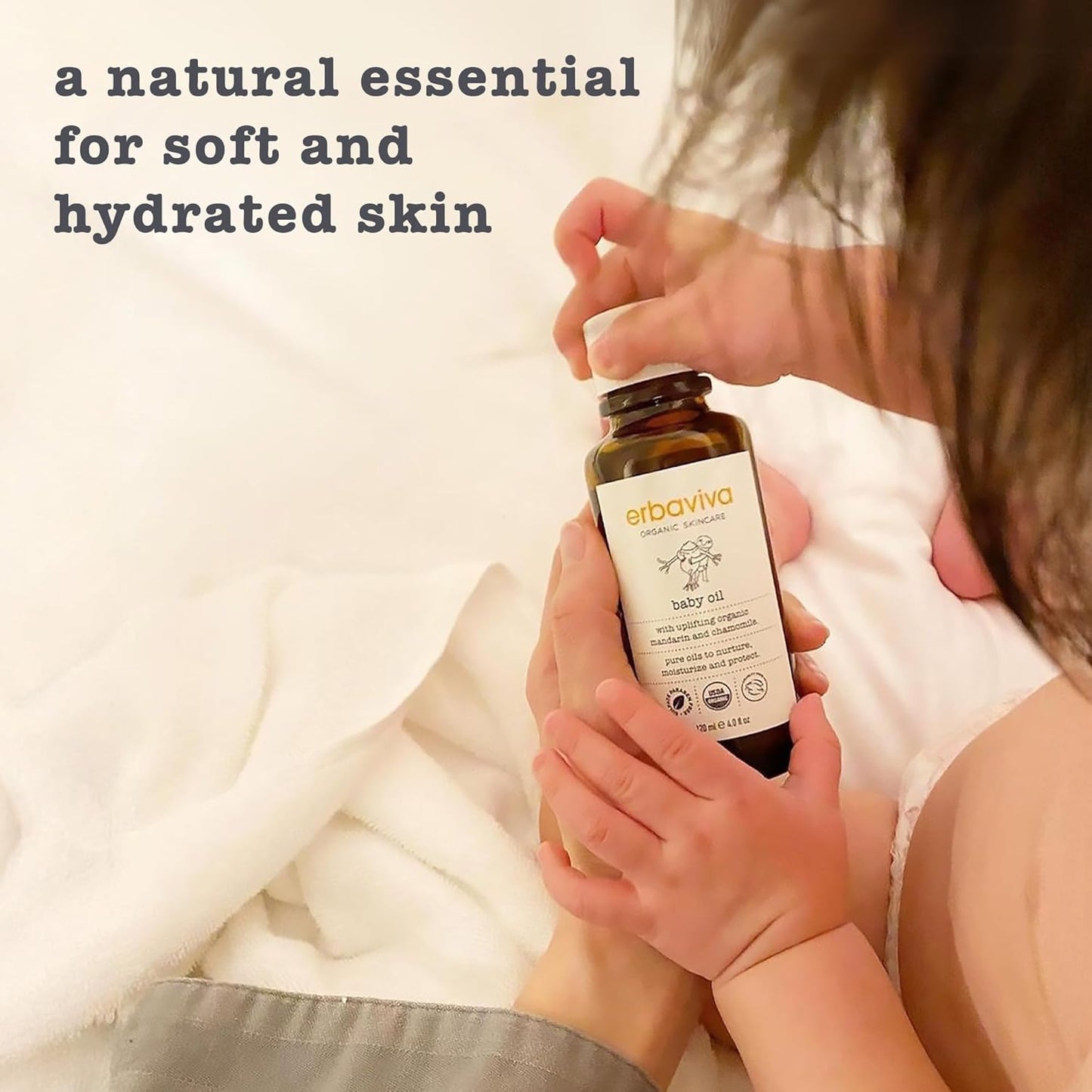 erbaviva Baby Oil, 4 Fl Oz (Pack of 2)