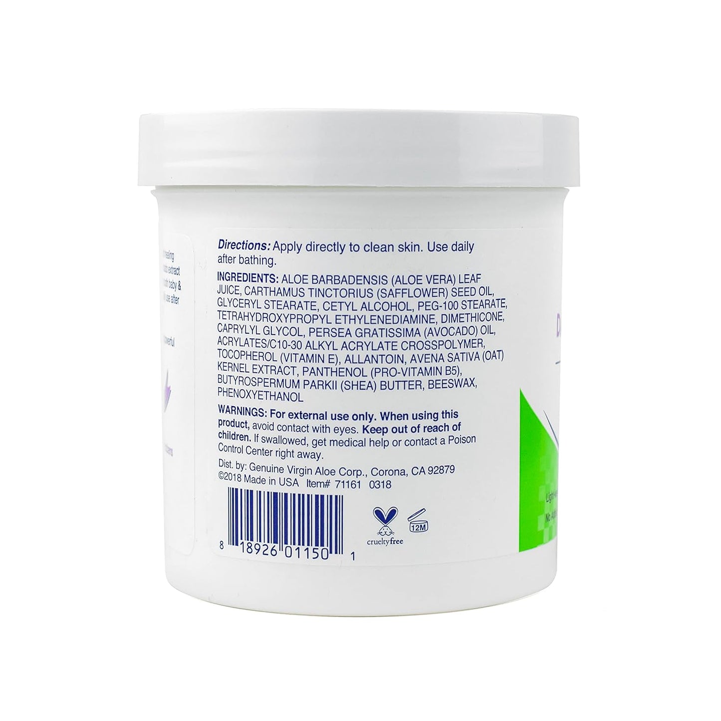 TriDerma Daily Calming Baby Moisturizing Lotion for Baby's Sensitive Skin with Soothing AP4 Aloe Vera, Avocado & Vitamins B & E, Fragrance Free 16 Ounces