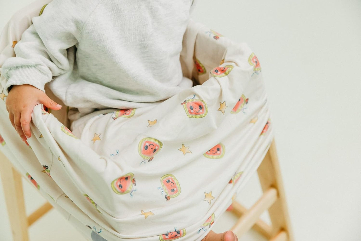 Copper Pearl Baby Car Seat Cover Canopy and Nursing Cover Multi-Use Stretchy 5 in 1 Gift 'CoComelon' - One Size