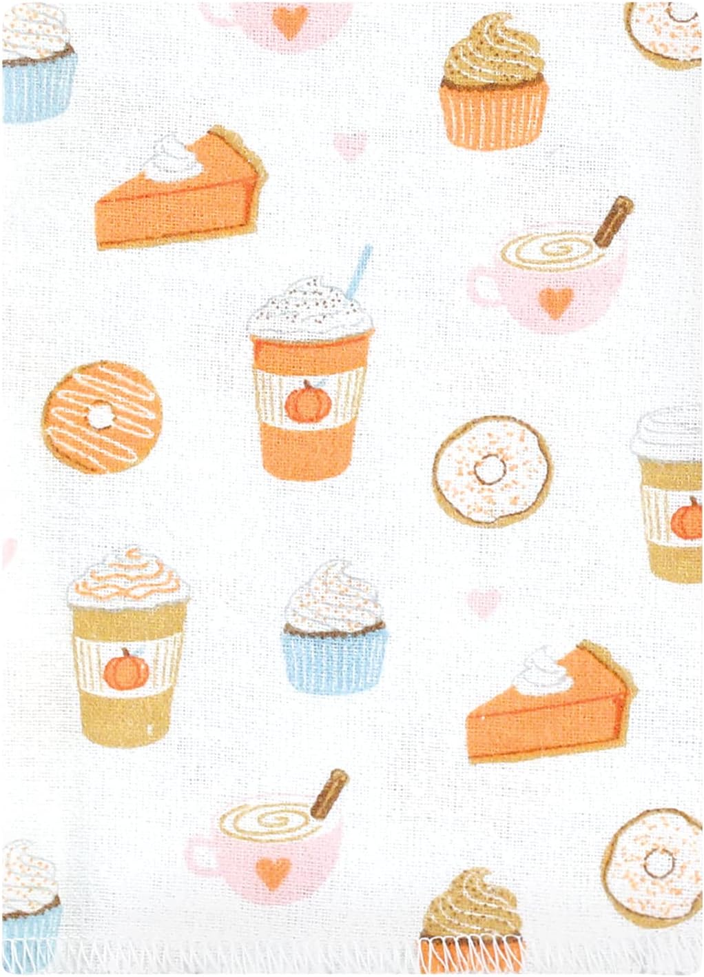 Luvable Friends Hudson Baby Flannel Burp Cloths 12pk, Harvest Pumpkin Spice