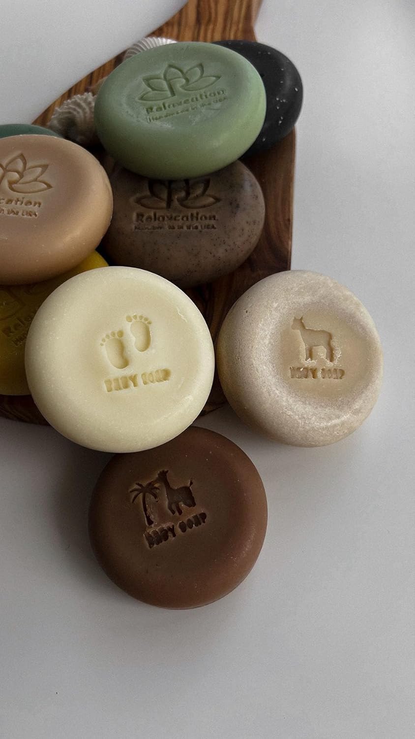 MADE IN USA Baby Soap Bar with Goat Milk and Honey - Naturally Cold Processed from Organic Ingredients - Delicate for Newborn Skin, Gift for babys, Kids, Toddlers and Adults - Handmade in USA