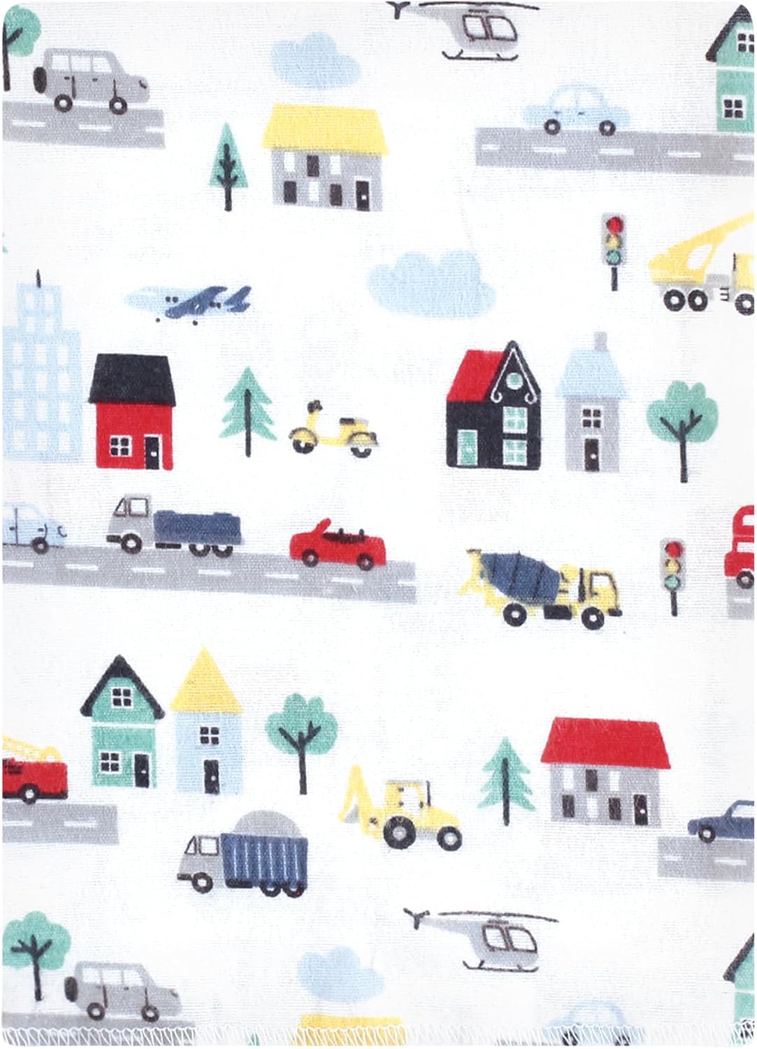 Luvable Friends Hudson Baby Flannel Burp Cloths 12pk, Metro City Life