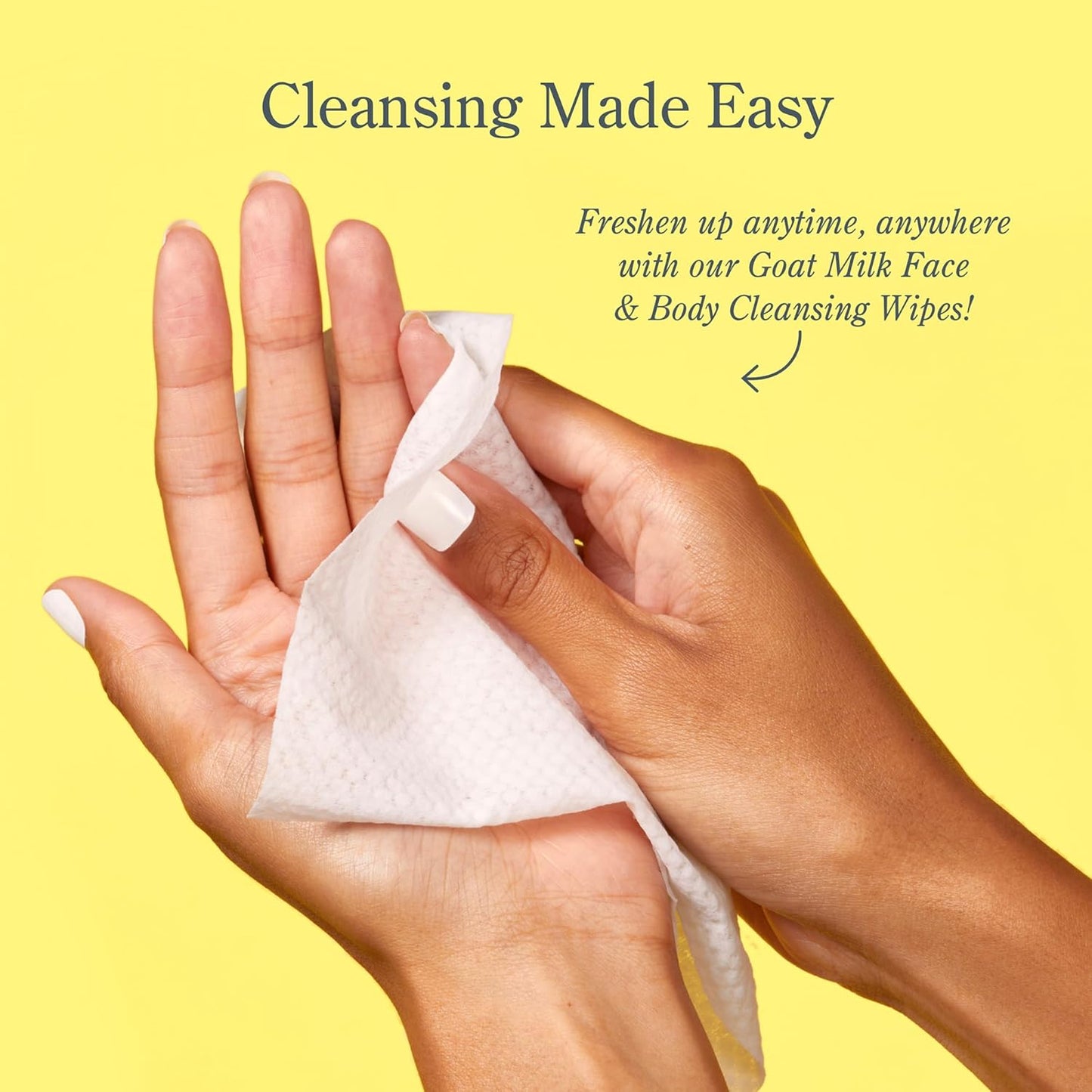 Beekman 1802 Face & Body Wipes, Lavender - Scented - 30 Count - Cleanses - With Goat Milk, Aloe & Vitamin E - Alcohol Free, Biodegradable - Good for Sensitive Skin - Cruelty Free