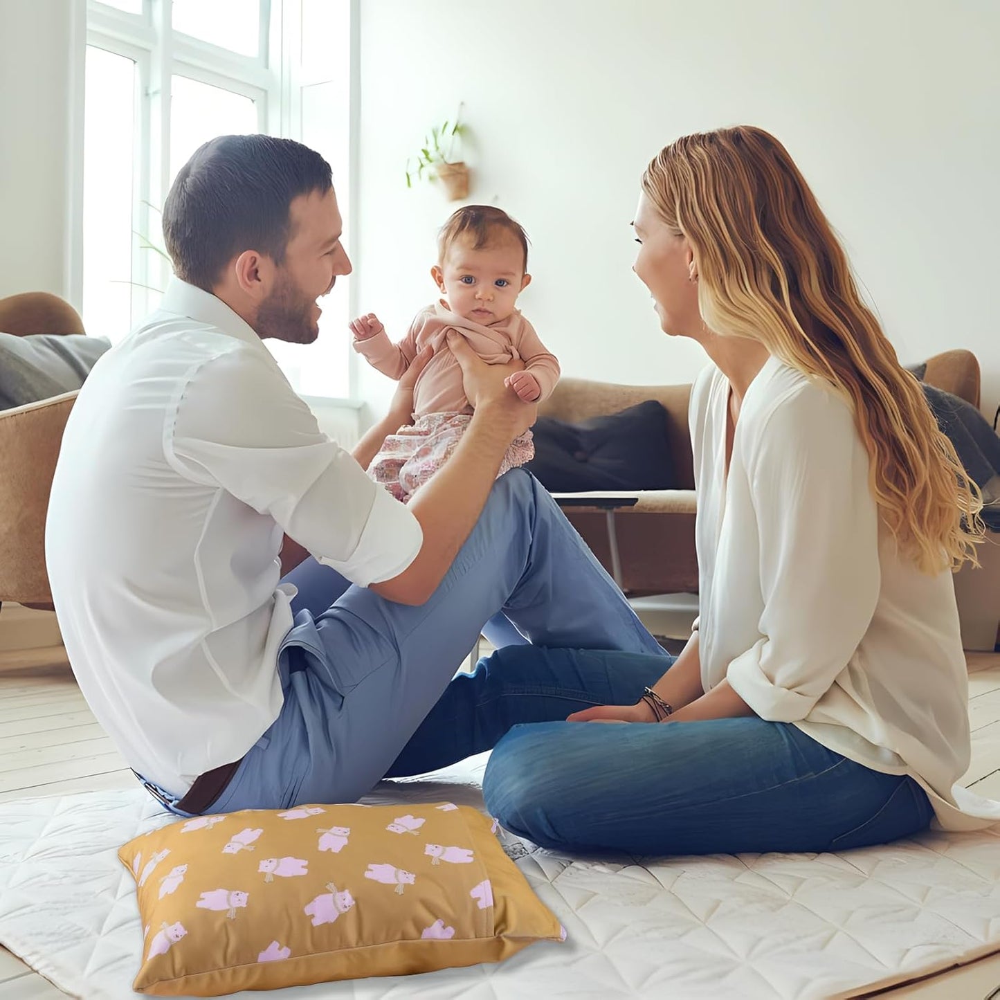 Wet Dry Bags with Two Zippered Pockets and Handle, Reusable Storage Bag for Breast Pump Parts & Baby Items, Waterproof Diaper Bags, Yoga Gym Bag for Swimsuits or Wet Clothes-2pcs, 11.8*15.75"